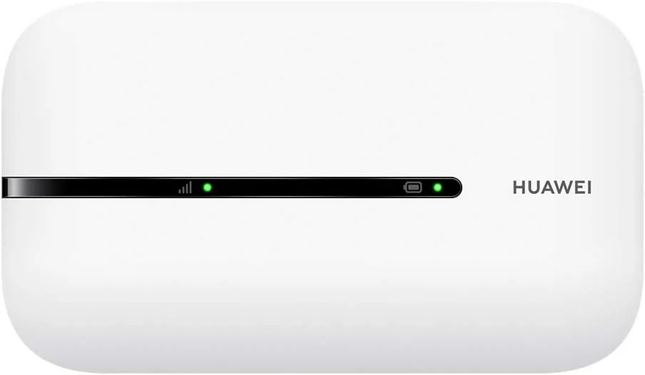 مودم همراه هوآوی E5576-320-WHT، وای فای 3S، 4G LTE (CAT4)، سرعت دانلود 150 مگابیت بر ثانیه، باتری قابل شارژ 1500 میلی آمپر ساعت، بدون نیاز به پیکربندی، قابل حمل برای سفر، کار - سفید