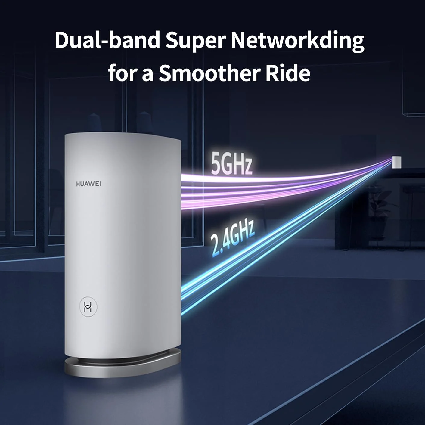 مجموعه روتر HUAWEI Mesh 3 WiFi (بسته 3 عددی)، پشتیبانی از Wi-Fi 6 با فرکانس 5 گیگاهرتز تا 3000 مگابیت در ثانیه، سیستم مش برای کل خانه، اتصال با یک لمس، تشخیص بصری WiFi