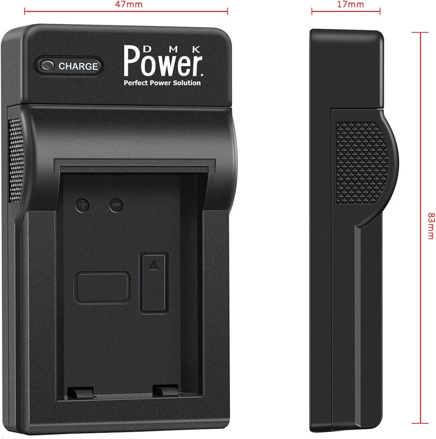 DMK Power 2 عدد باتری NP-BN1 (800mAh) و 1 عدد شارژر USB تک اسلات سازگار با Sony DSC-QX10, DSC-QX30, DSC-QX100, DSC-TX100V, DSC-TX200V, DSC-W800, DSC-W810, DSC-W830 و غیره