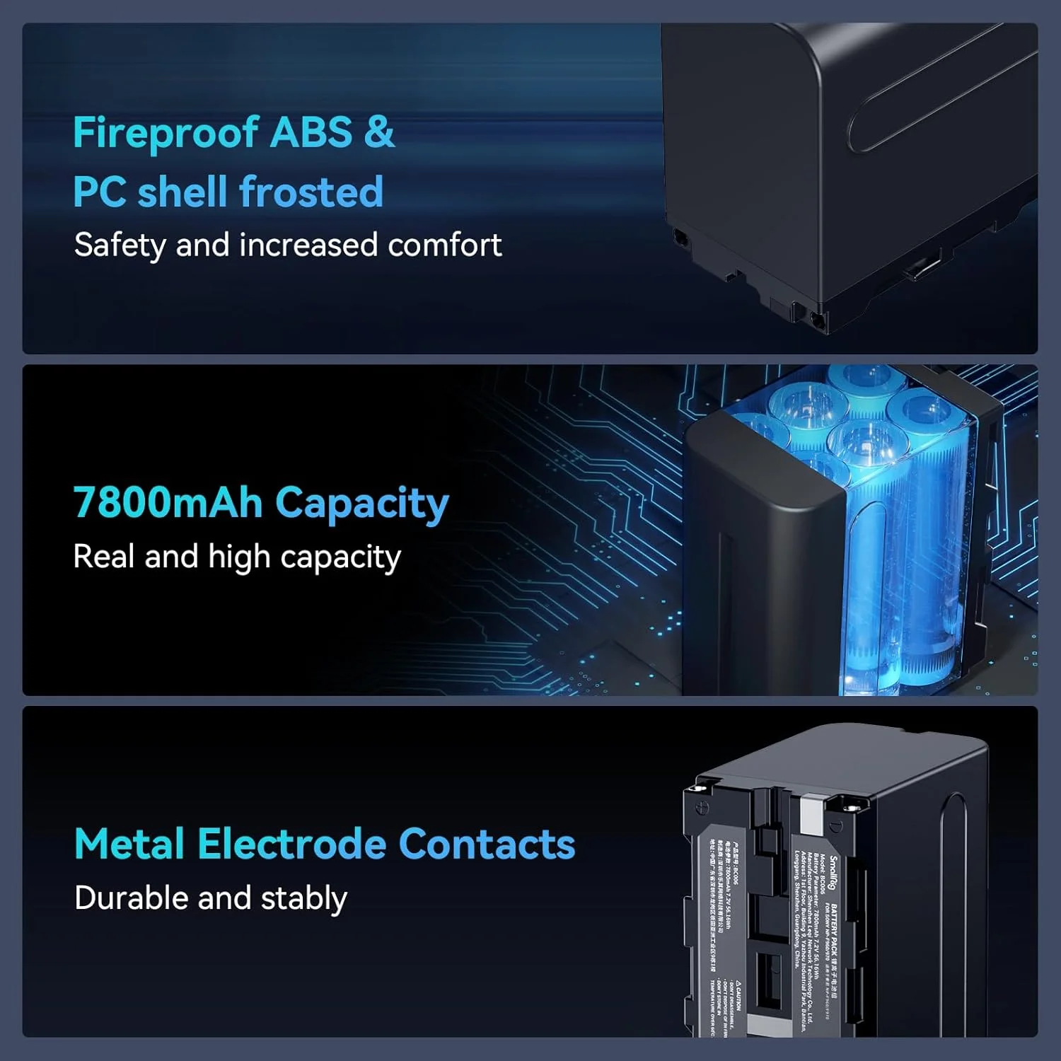 بسته دو عددی باتری جایگزین NP-F970 اسمالریگ و شارژر دوگانه USB سریع سازگار با باتریهای سونی NP-F970 NP-F960 NP-F950 NP-F930 NP-F550 NP-F570 NP-F750 مدل 3823 بسته دو عددی باتری جایگزین NP-F970 اسمالریگ و شارژر دوگانه USB سریع سازگار با باتریهای سونی NP-F970 NP-F960 NP-F950 NP-F930 NP-F550 NP-F570 NP-F750 مدل 3823