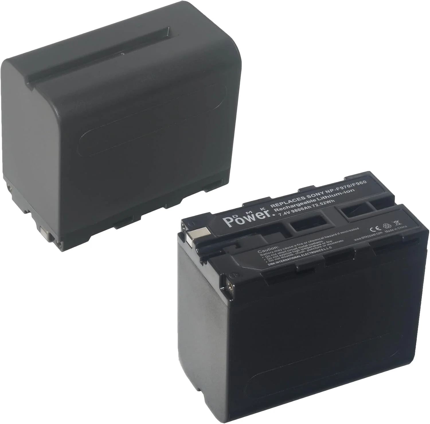 بسته دو عددی باتری DMK Power NP-F970/NP-F960 (9800mAh) به همراه شارژر دوگانه دیجیتال DC-03، مخصوص نورهای LED عکس و فیلم و مانیتور (نه برای دوربین) بسته دو عددی باتری DMK Power NP-F970/NP-F960 (9800mAh) به همراه شارژر دوگانه دیجیتال DC-03، مخصوص نورهای LED عکس و فیلم و مانیتور (نه برای دوربین)