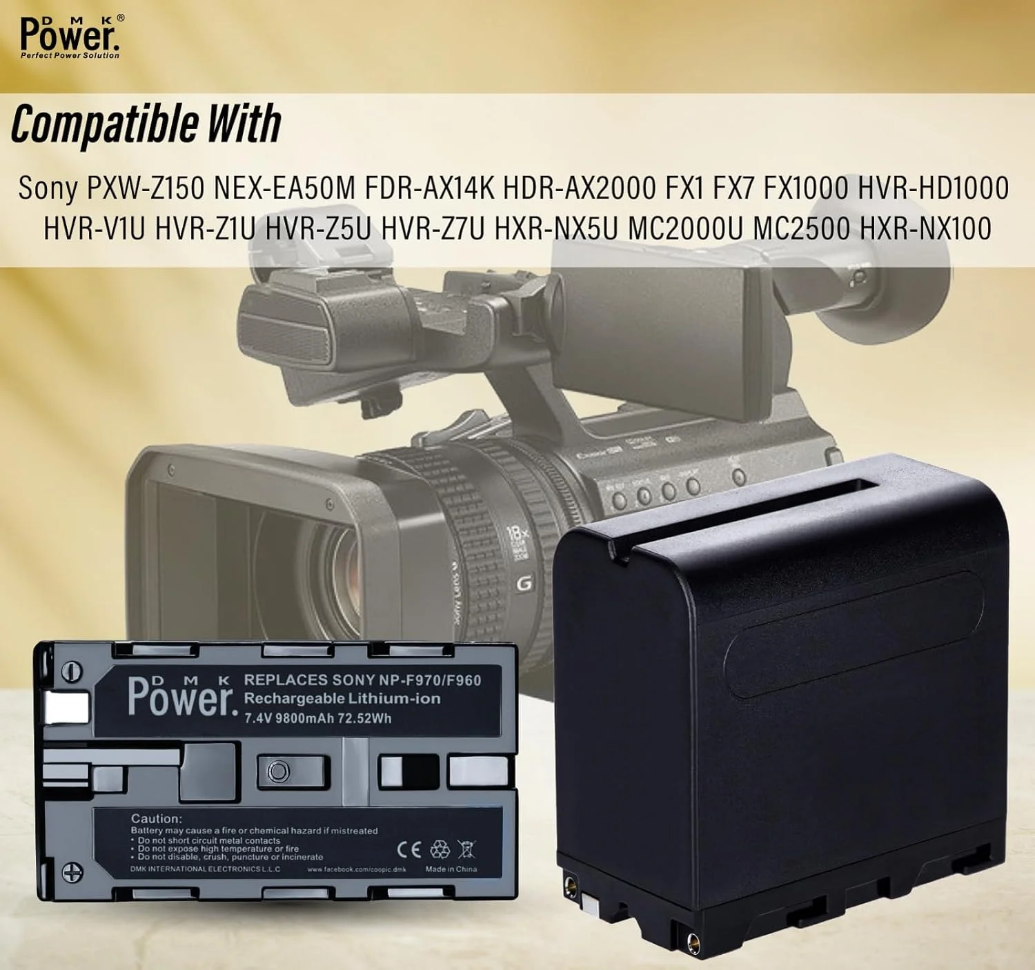 شارژر USB دوگانه سریع DMK Power به همراه 2 عدد باتری جایگزین 9800mAh NP-F970 سازگار با دوربین های Sony DCR-VX2100E DSR-PD190P DCM-M1 MVC-CD1000 HDR-FX1 HXR-NX3 HVR-HD1000U و نور LED و ویدئو شارژر USB دوگانه سریع DMK Power به همراه 2 عدد باتری جایگزین 9800mAh NP-F970 سازگار با دوربین های Sony DCR-VX2100E DSR-PD190P DCM-M1 MVC-CD1000 HDR-FX1 HXR-NX3 HVR-HD1000U و نور LED و ویدئو