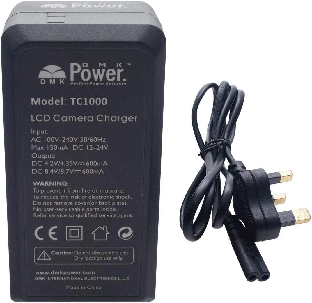 باطری لیتیوم-یونی قابل شارژ DMK Power NP-FH100 با ظرفیت 3300mAh و شارژر مسافرتی باطری TC1000 سازگار با دوربین های فیلمبرداری سونی باطری لیتیوم-یونی قابل شارژ DMK Power NP-FH100 با ظرفیت 3300mAh و شارژر مسافرتی باطری TC1000 سازگار با دوربین های فیلمبرداری سونی