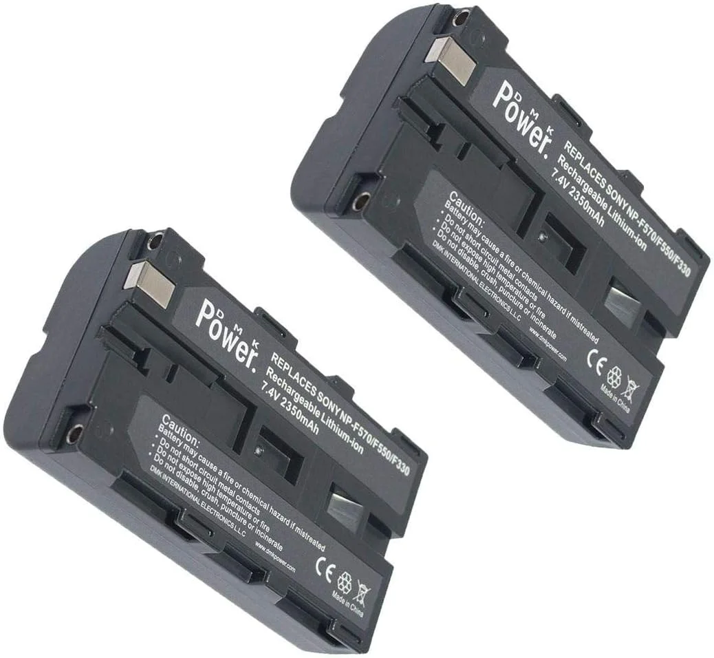 بسته دو عددی باتری DMK Power 2X سازگار با دوربین های سونی - NP-F570/F550/F330 ظرفیت 2350mah