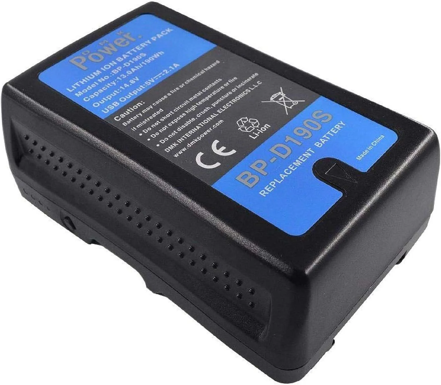 باطری DMK Power BP-D190S با مانت V (190Wh، 14.8V، 13000mAh) لیتیوم-یون به همراه شارژر سریع D-Tap برای دوربین فیلمبرداری، نورهای LED، دوربین های سینمای دیجیتال باطری DMK Power BP-D190S با مانت V (190Wh، 14.8V، 13000mAh) لیتیوم-یون به همراه شارژر سریع D-Tap برای دوربین فیلمبرداری، نورهای LED، دوربین های سینمای دیجیتال