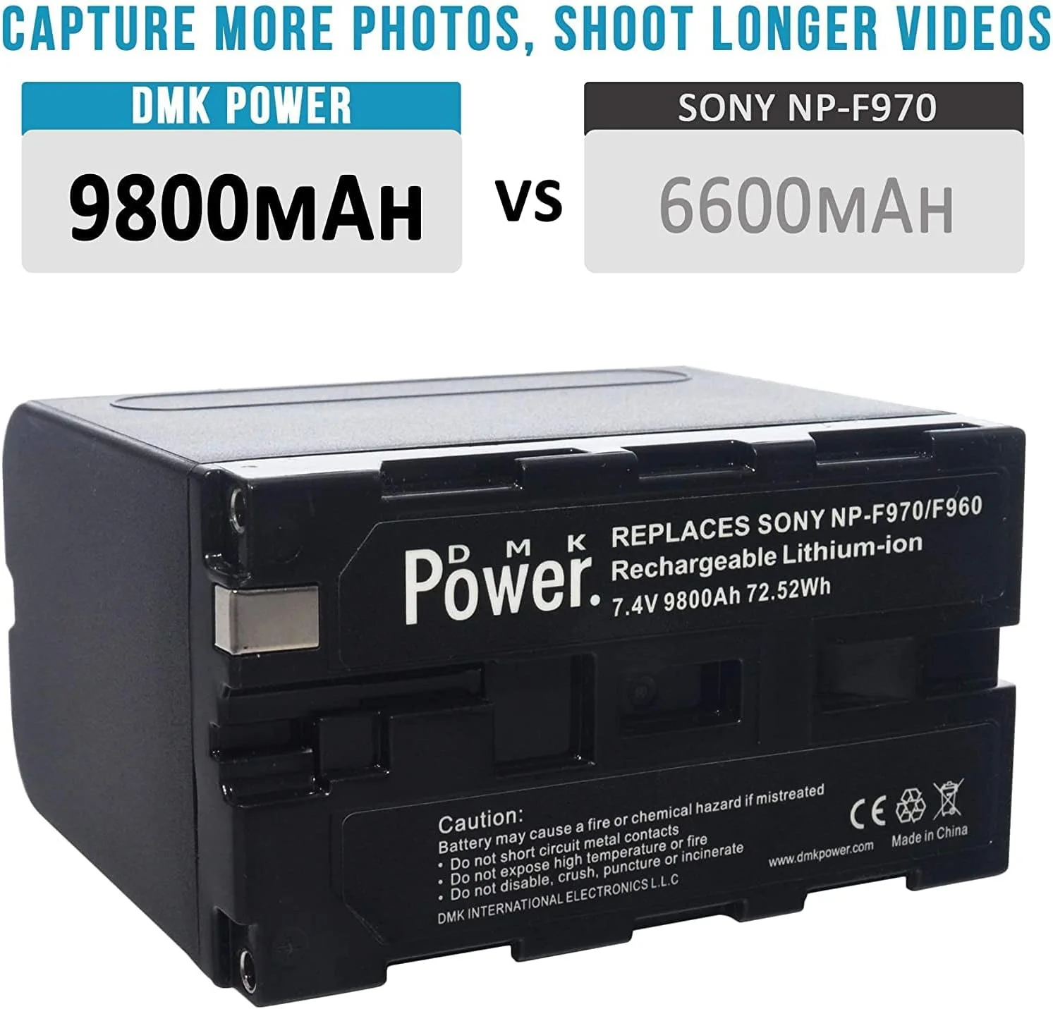بسته چهارتایی باتری DMK Power NP-F970 (9800mAh) و شارژر 4 اسلاته سازگار با دوربین های Sony DCR-VX2100E DSR-PD190P DCM-M1 MVC-CD1000 HDR-FX1 HXR-NX3 HVR-HD1000U و چراغ های LED و ویدئویی بسته چهارتایی باتری DMK Power NP-F970 (9800mAh) و شارژر 4 اسلاته سازگار با دوربین های Sony DCR-VX2100E DSR-PD190P DCM-M1 MVC-CD1000 HDR-FX1 HXR-NX3 HVR-HD1000U و چراغ های LED و ویدئویی