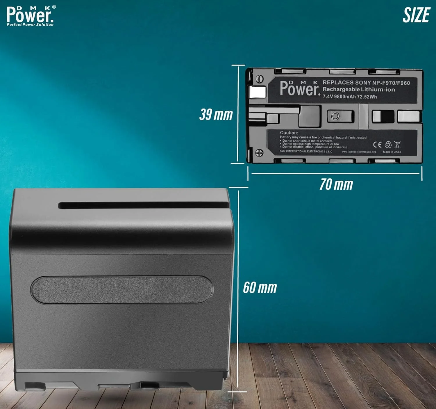 باتری لیتیوم یونی قابل شارژ DMK Power NP-F970 F960 مناسب برای چراغهای ویدئویی LED و مانیتورها، سبک و اندازه های مختلف (فقط برای چراغ/مانیتور، 9800mAh تک بسته) باتری لیتیوم یونی قابل شارژ DMK Power NP-F970 F960 مناسب برای چراغهای ویدئویی LED و مانیتورها، سبک و اندازه های مختلف (فقط برای چراغ/مانیتور، 9800mAh تک بسته)