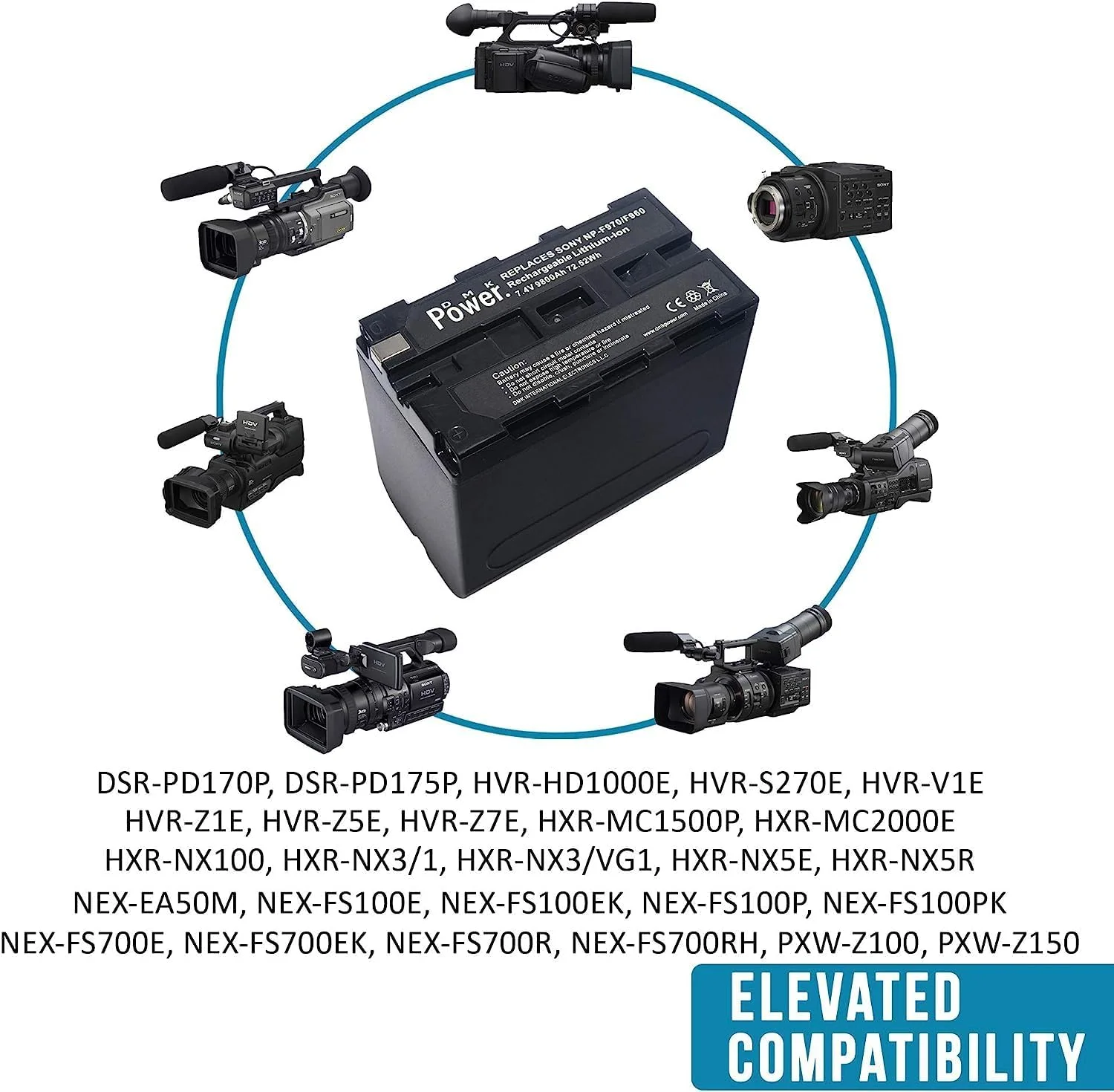 بسته چهارتایی باتری DMK Power NP-F970/F960 (9800mAh) به همراه شارژر دیجیتال دوگانه DC-03 سازگار با دوربین های Sony PXW-Z150 NEX-EA50M FDR-AX14K FX1 FX7 FX1000 HVR-V1U Z1U NX100، چراغ های LED و نور ویدئو بسته چهارتایی باتری DMK Power NP-F970/F960 (9800mAh) به همراه شارژر دیجیتال دوگانه DC-03 سازگار با دوربین های Sony PXW-Z150 NEX-EA50M FDR-AX14K FX1 FX7 FX1000 HVR-V1U Z1U NX100، چراغ های LED و نور ویدئو