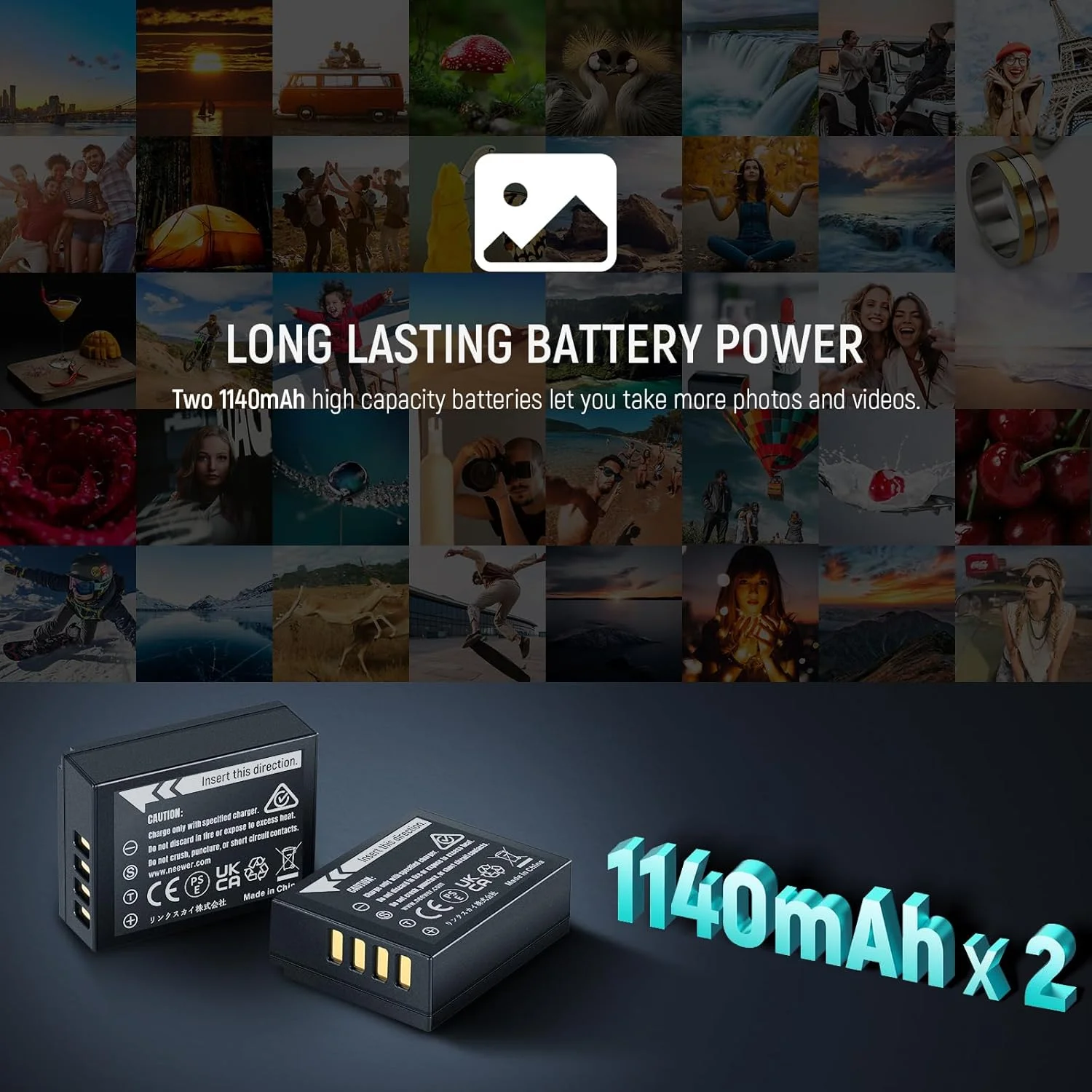 مجموعه شارژر باتری جایگزین NEEWER NP-W126/NP-W126s با شارژر دوتایی و کابل USB C، بسته 2 عددی، باتری دوربین 1140 میلی آمپر ساعت، سازگار با Fuji X100VI X-T30 II X-S10 X-T200 X100F X100V X-A5 X-E4 مجموعه شارژر باتری جایگزین NEEWER NP-W126/NP-W126s با شارژر دوتایی و کابل USB C، بسته 2 عددی، باتری دوربین 1140 میلی آمپر ساعت، سازگار با Fuji X100VI X-T30 II X-S10 X-T200 X100F X100V X-A5 X-E4