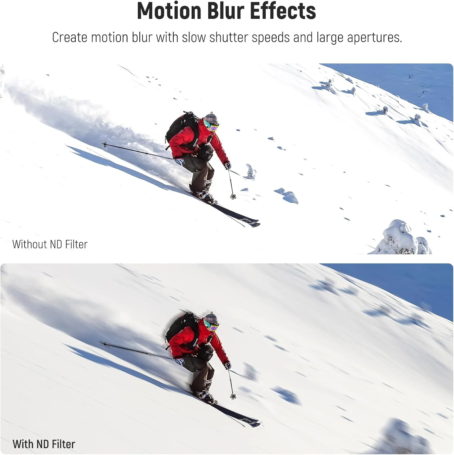 مجموعه فیلتر ND نیوئر برای اکشن 5 پرو (4 عددی)، کیت فیلتر ND8 + ND16 + ND32 + ND64 لوازم جانبی دوربین اکشن شیشه نوری HD چند لایه سازگار با DJI Osmo Action 5 Pro/4، FL-B04