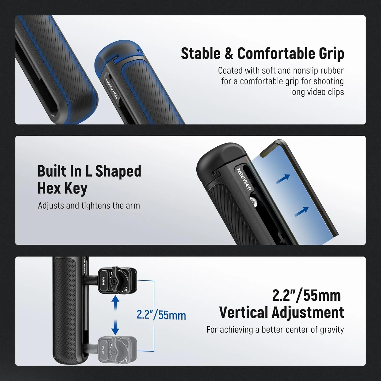 دسته جانبی رهاسازی سریع نیوئر برای قفس تلفن PA073 PA074 برای 16 پرو/16 پرو مکس، PA042 برای سامسونگ S24 اولترا، با کفشک سرد پوشیده شده، پین ضد افتادن، قفل مشکی، PA045B دسته جانبی رهاسازی سریع نیوئر برای قفس تلفن PA073 PA074 برای 16 پرو/16 پرو مکس، PA042 برای سامسونگ S24 اولترا، با کفشک سرد پوشیده شده، پین ضد افتادن، قفل مشکی، PA045B