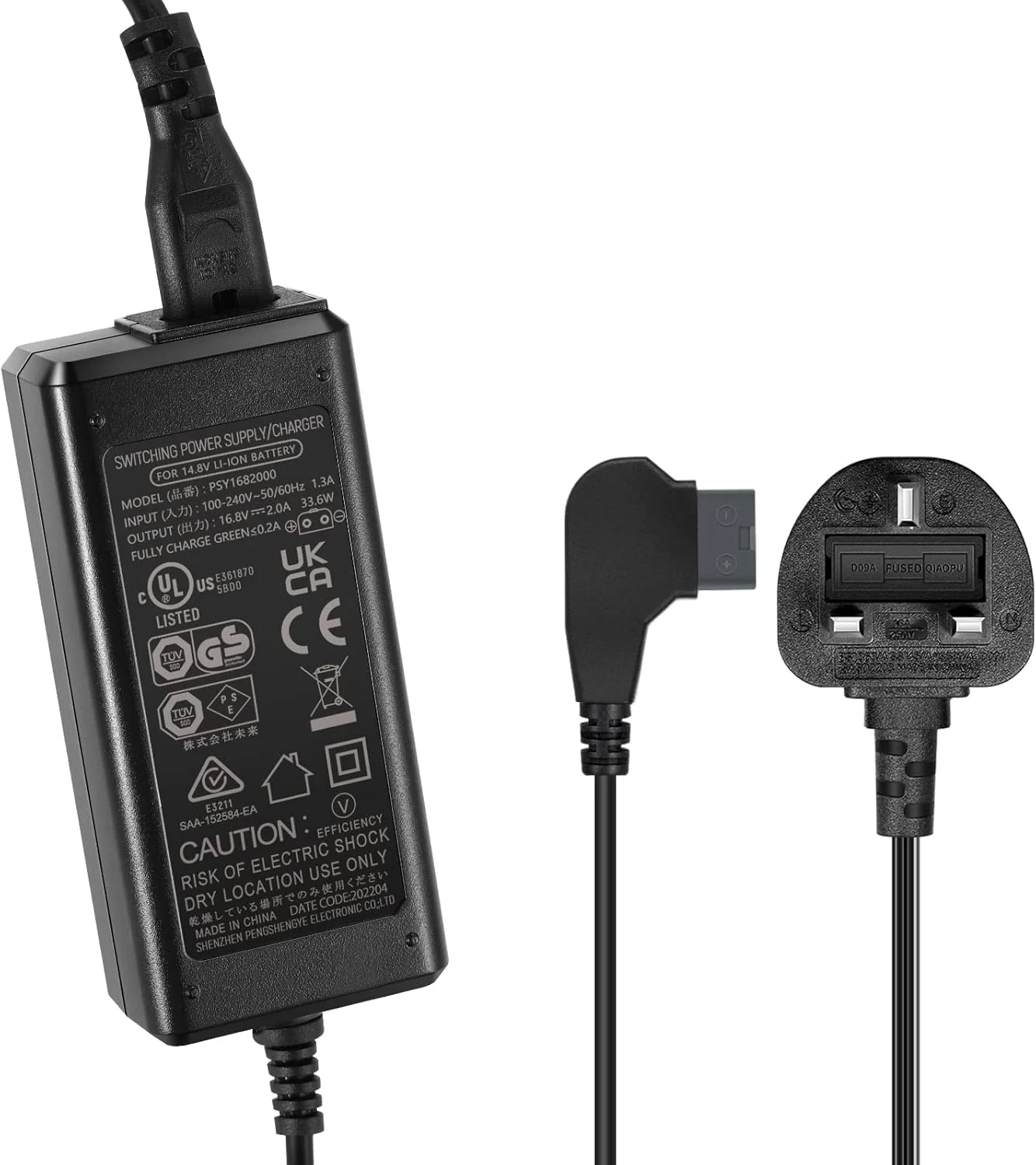 شارژر باتری NEEWER D-Tap با کابل 1 متری D-Tap، سازگار با باتری های V-Mount/V-Lock/Gold Mount، سازگار با Sony BP-U65 BP-U68 HDW-800P HDW-F900R PDW-680 PDW-850 DSR-650P PMW-F5 [خروجی: 16.8V 2A]