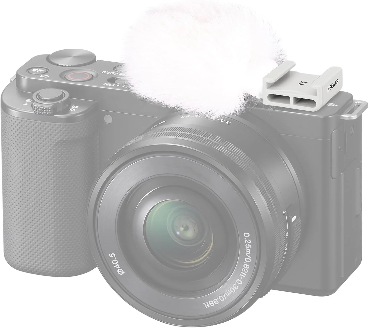 محافظ باد میکروفون دوربین های سری ZV نیور با پایه اتصال، سازگار با Sony ZV-1F ZV-E10 ZV-1 ZV-E1 ZV-1 II، مدل CA133 سفید محافظ باد میکروفون دوربین های سری ZV نیور با پایه اتصال، سازگار با Sony ZV-1F ZV-E10 ZV-1 ZV-E1 ZV-1 II، مدل CA133 سفید
