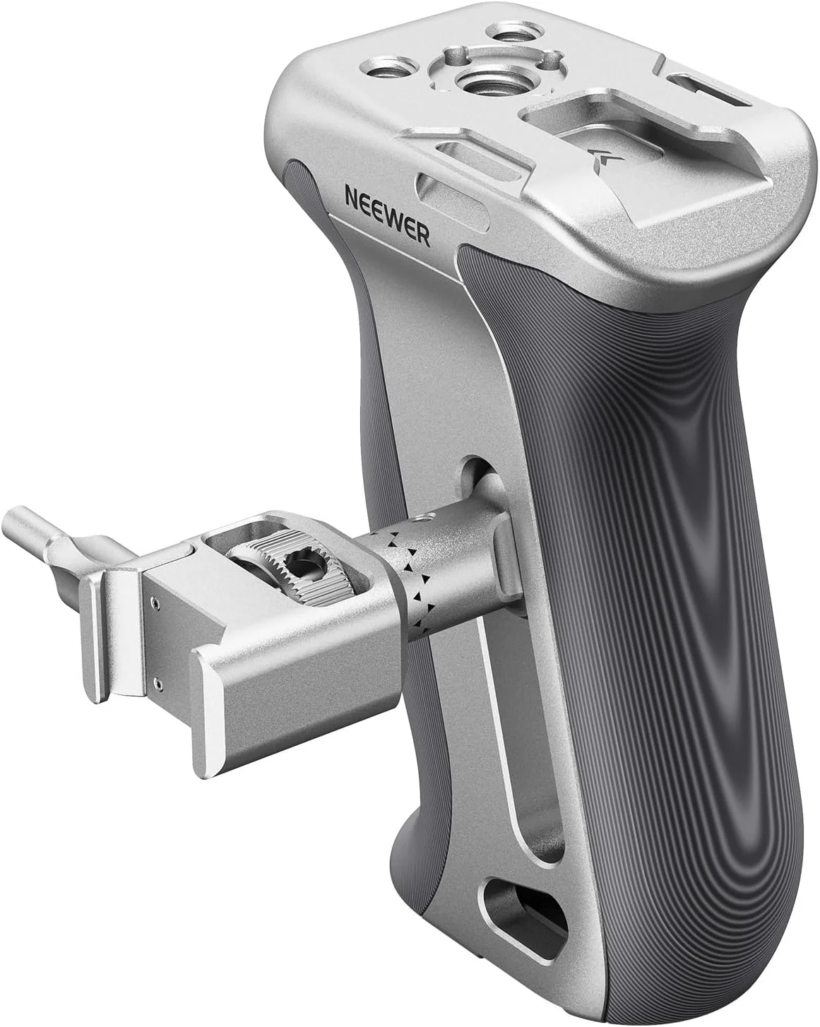 دستگیره جانبی ناتو با رهاسازی سریع نیور، دستگیره جانبی ارگونومیک دوربین با گیره ناتو، دستگیره ضد لغزش، کفشک سرد، رزوه 1/4 اینچ و 3/8 اینچ برای ARRI، سازگار با قفس دوربین SmallRig، CA130