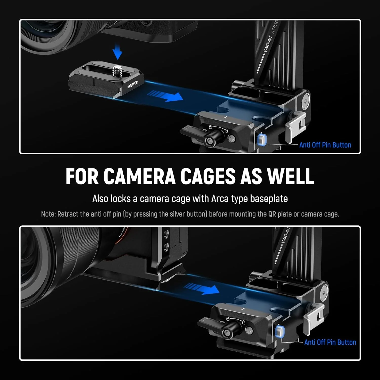 صفحه باتری تاشو با پایه Arca Type برای صفحه رهاسازی سریع PD DJI RS3 Pro Gimbal & Tripod، تجهیزات ویدیویی دوربین DSLR سازگار با باتری و قفس صفحه باتری تاشو با پایه Arca Type برای صفحه رهاسازی سریع PD DJI RS3 Pro Gimbal & Tripod، تجهیزات ویدیویی دوربین DSLR سازگار با باتری و قفس