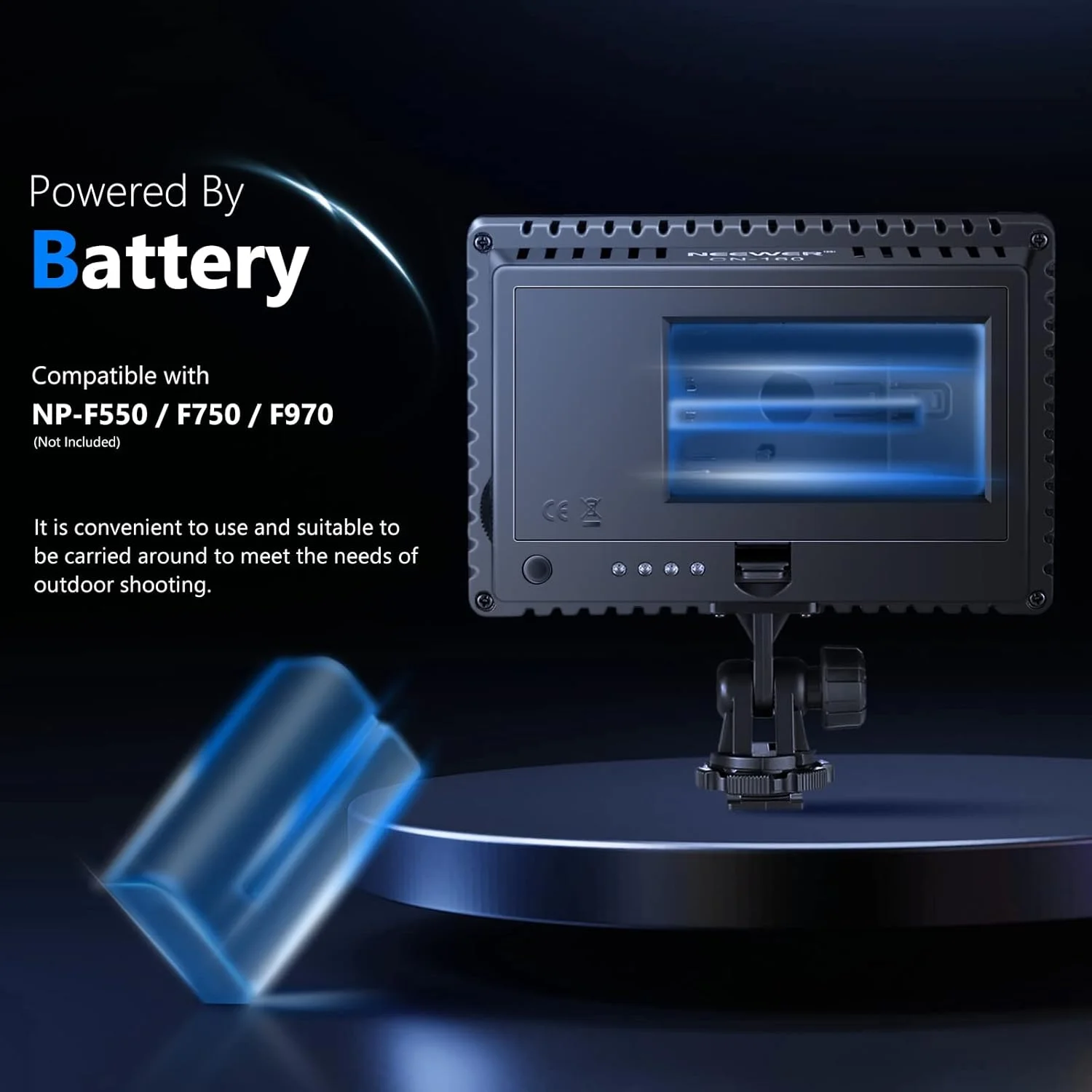 نور ویدئویی LED مدل NEEWER® CN-160 با قابلیت تنظیم نور، پنل فوق العاده قدرتمند برای دوربین های دیجیتال/فیلمبرداری، سازگار با دوربین های DSLR کانن، نیکون، پنتاکس، پاناسونیک، سونی، سامسونگ و المپوس نور ویدئویی LED مدل NEEWER® CN-160 با قابلیت تنظیم نور، پنل فوق العاده قدرتمند برای دوربین های دیجیتال/فیلمبرداری، سازگار با دوربین های DSLR کانن، نیکون، پنتاکس، پاناسونیک، سونی، سامسونگ و المپوس