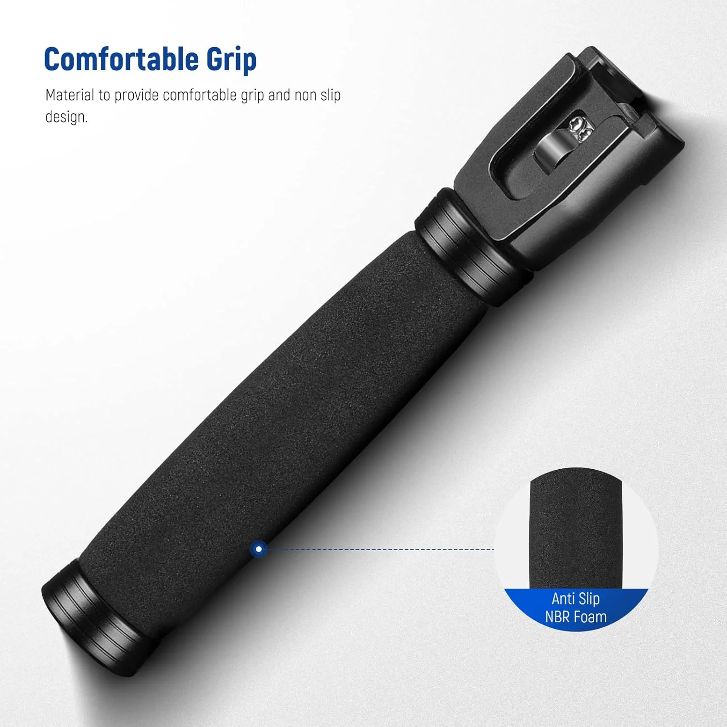 دسته میکروفون تلسکوپی 22 سانتی‌متری نیور، آداپتور دستی میکروفون ویدئویی یقه‌ای با کفشک سرد سازگار با RODE Wireless Go II DJI Mic CM22, MS003