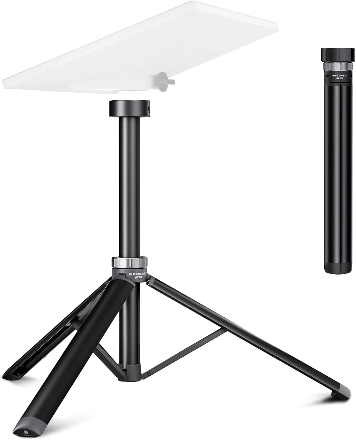 کیت لوازم جانبی سه پایه ماهواره ای NEEWER سازگار با Starlink Mini، پایه آلومینیومی قابل حمل 14.2 اینچی، آداپتور نصب لوله 1/4 اینچ به 3/8 اینچ برای کمپینگ RV و راه اندازی در فضای باز، گیرنده اینترنت زاویه پایین، ST93