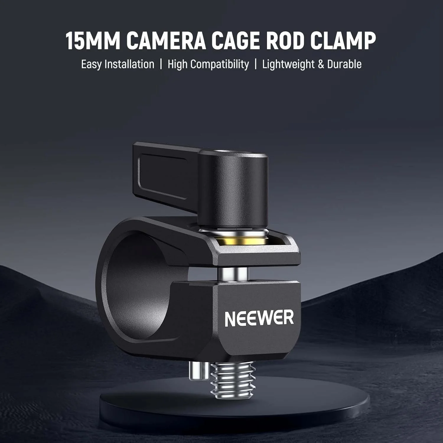 نگهدارنده تک میله ای 15 میلی متری NEEWER، آداپتور نگهدارنده میله های 15 میلی متری LWS با پیچ 1/4 اینچی و پین ضد پیچش برای قفس دوربین Canon Nikon Sony سازگار با SmallRig NEEWER Follow Focus، UA052 نگهدارنده تک میله ای 15 میلی متری NEEWER، آداپتور نگهدارنده میله های 15 میلی متری LWS با پیچ 1/4 اینچی و پین ضد پیچش برای قفس دوربین Canon Nikon Sony سازگار با SmallRig NEEWER Follow Focus، UA052