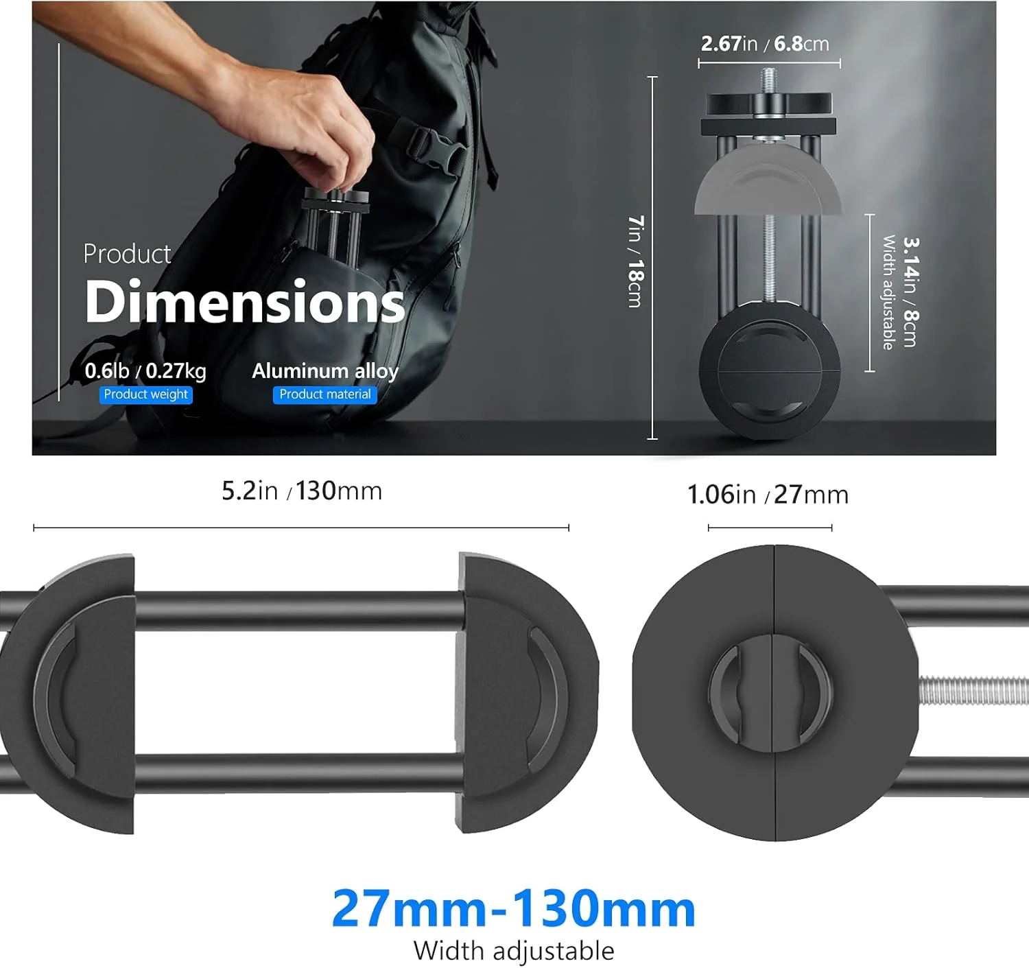 ابزار گیره لنز دوربین نیور برای لنز و فیلتر، محدوده تنظیم حلقه 27 تا 130 میلی متر، ساختار فولادی ابزار گیره لنز دوربین نیور برای لنز و فیلتر، محدوده تنظیم حلقه 27 تا 130 میلی متر، ساختار فولادی