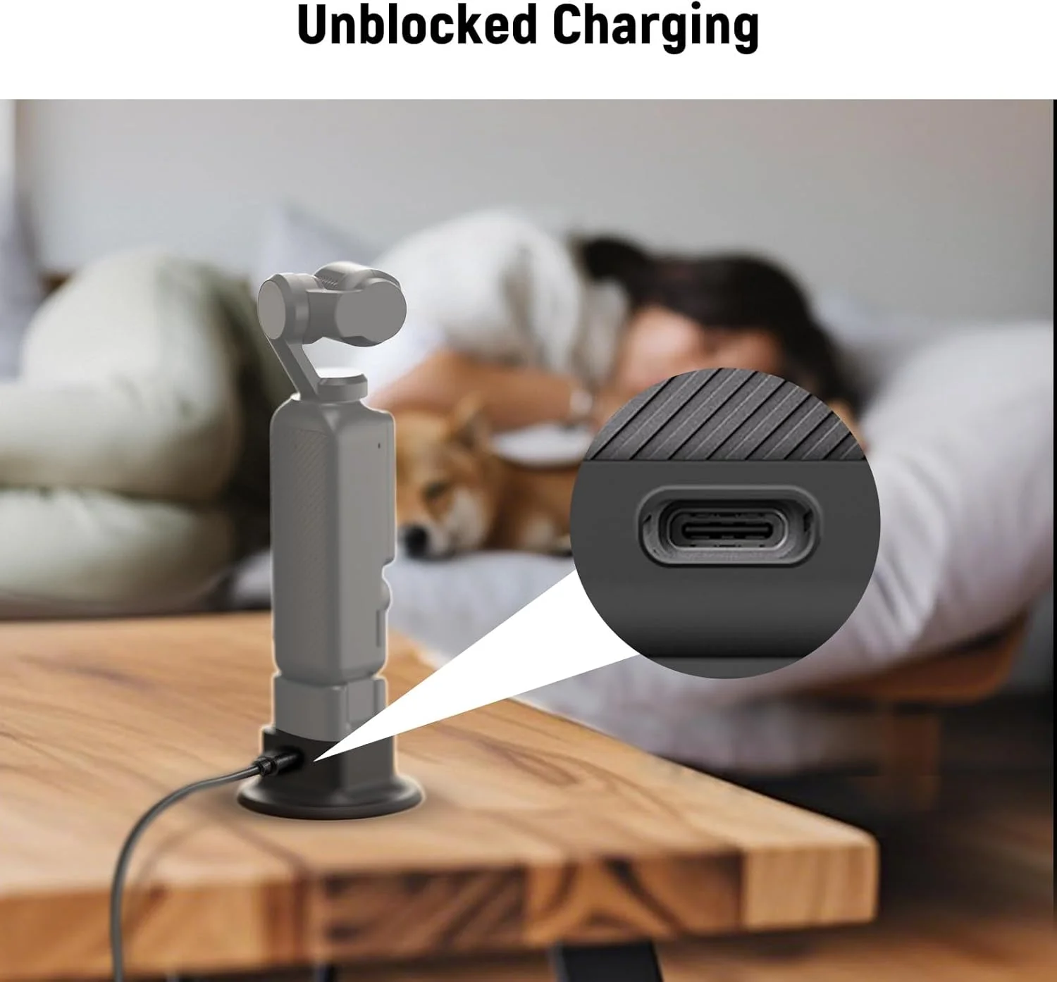 پایه سیلیکونی NEEWER برای Pocket 3، قطر 64 میلی‌متر، ضد لغزش، نرم، پایدار، ضد خش، پایه نگهدارنده دوربین رومیزی سازگار با دوربین گیمبال DJI Osmo Pocket 3، مدل AC020