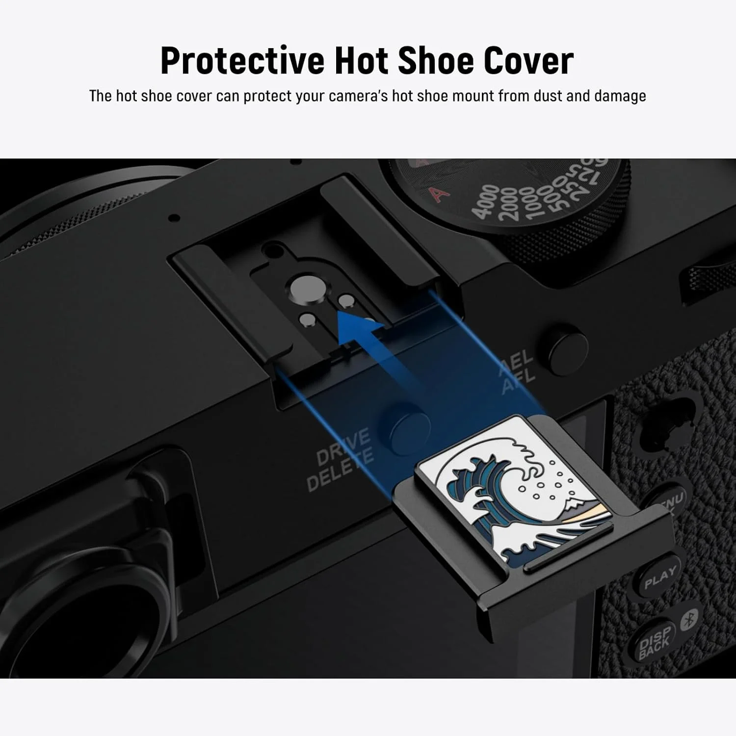 مجموعه درپوش کفشک فلاش و دکمه شاتر NEEWER X100V X100VI، درپوش کفشک سرد به همراه لوازم جانبی عکاسی دکمه شاتر سازگار با Fujifilm X100V X100VI، مشکی، CA115