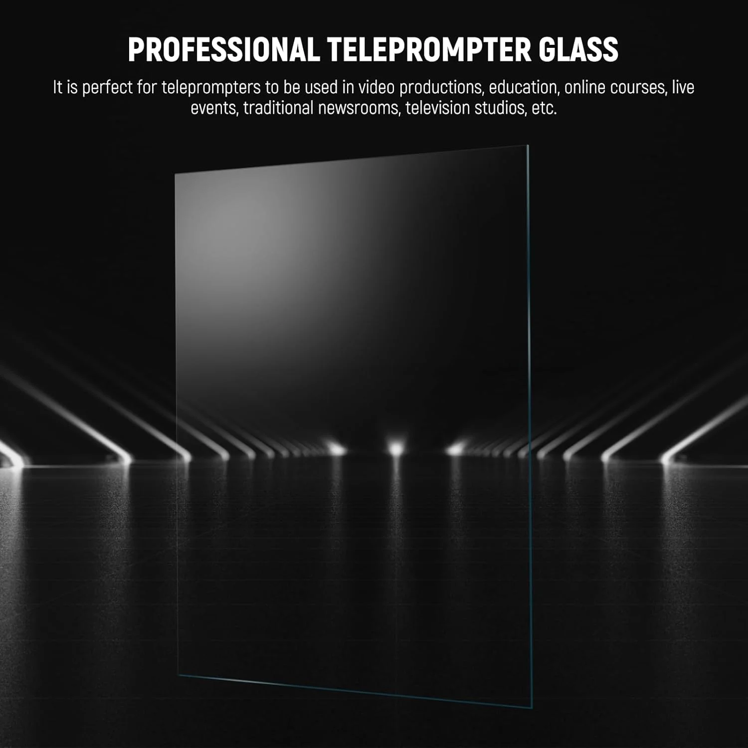 جداکننده پرتو 17 اینچی NEEWER برای ساخت تله‌پرامپتر، جایگزینی شیشه تله‌پرامپتر 70T/30R، 31.5 x 31.5 x 0.2 سانتی‌متر، شیشه حرارت‌دیده با کیفیت صنعتی، NA17