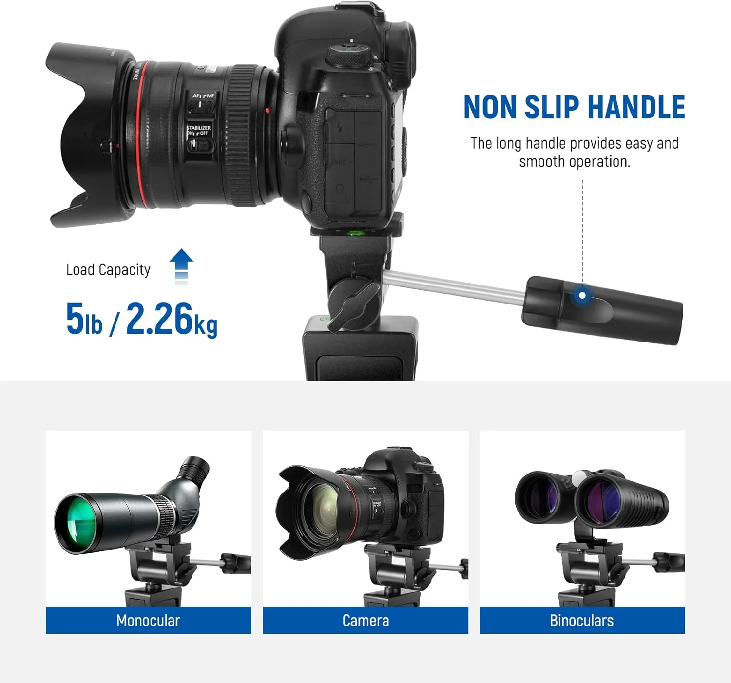 نگهدارنده پایه پنجره خودرو NEEWER برای تلسکوپ با دسته چرخشی، مناسب برای دوربین SLR و تلسکوپ، چرخش 360 درجه و شیب 120 درجه برای مشاهده حیات وحش، تماشای پرندگان و دیدهبانی نگهدارنده پایه پنجره خودرو NEEWER برای تلسکوپ با دسته چرخشی، مناسب برای دوربین SLR و تلسکوپ، چرخش 360 درجه و شیب 120 درجه برای مشاهده حیات وحش، تماشای پرندگان و دیدهبانی