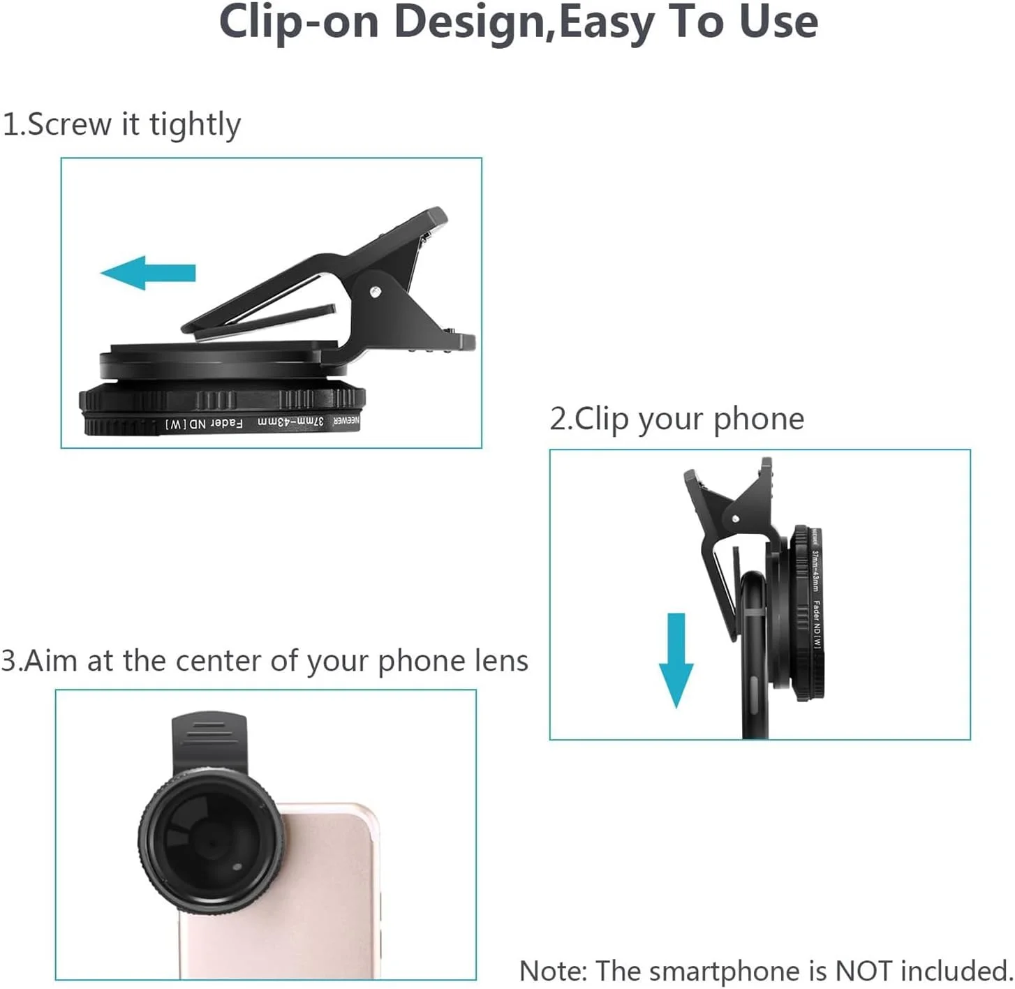کیت فیلتر لنز موبایل گیره ای 37 میلی متری ND2-ND400 نیور: فیلتر کاهنده نور متغیر با گیره موبایل سازگار با آیفون 16 15 14 پرو مکس پلاس 13 سامسونگ S24 S23 اولترا گوشی های هوشمند اندروید آیپد کیت فیلتر لنز موبایل گیره ای 37 میلی متری ND2-ND400 نیور: فیلتر کاهنده نور متغیر با گیره موبایل سازگار با آیفون 16 15 14 پرو مکس پلاس 13 سامسونگ S24 S23 اولترا گوشی های هوشمند اندروید آیپد