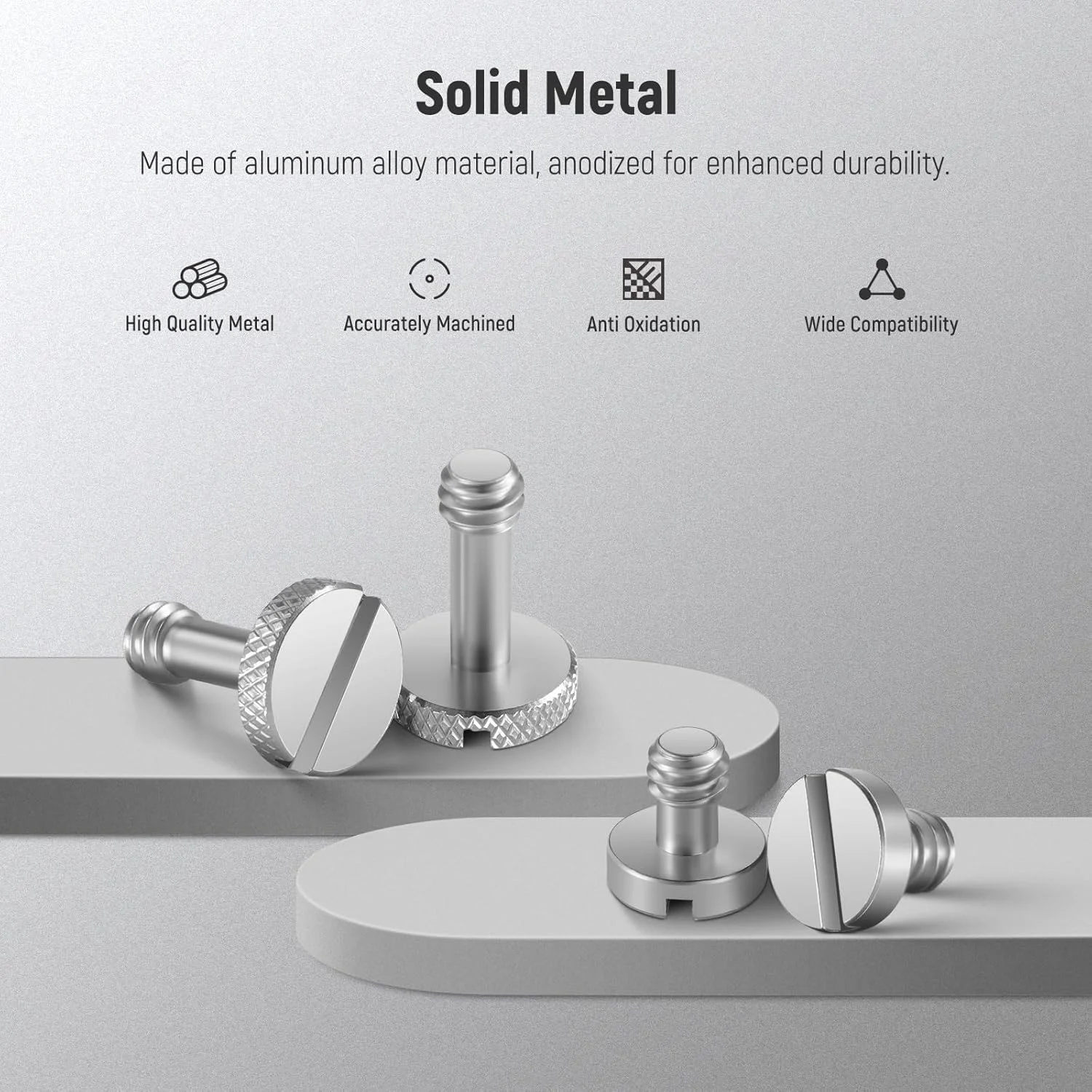 مجموعه 15 عددی پیچ 1/4 اینچی NEEWER با جعبه نگهداری، 3 سایز، استیل ضد زنگ، پیچ سه پایه، اتصال سریع، پیچ جایگزین، طراحی شده برای UA026 مجموعه 15 عددی پیچ 1/4 اینچی NEEWER با جعبه نگهداری، 3 سایز، استیل ضد زنگ، پیچ سه پایه، اتصال سریع، پیچ جایگزین، طراحی شده برای UA026