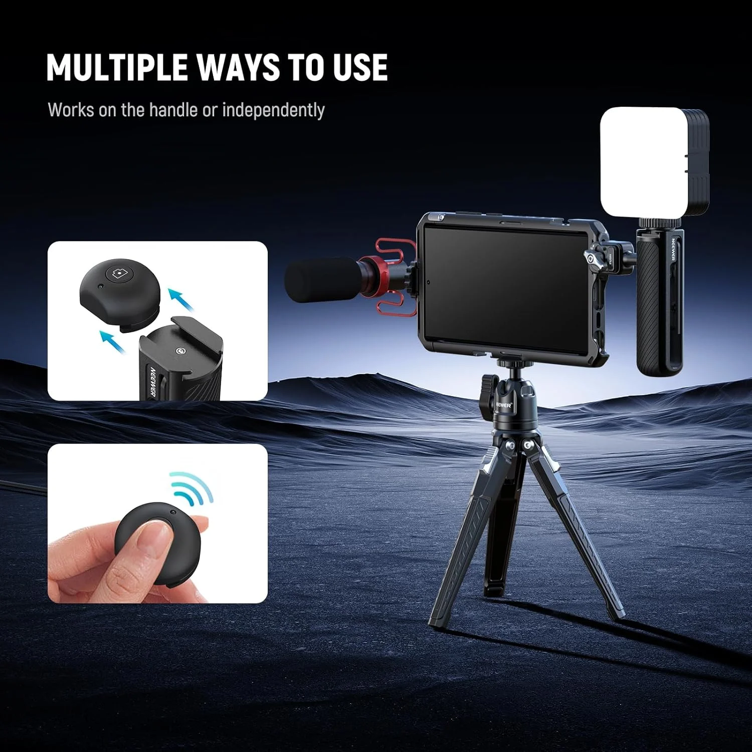 محافظ کفشک سرد NEEWER برای دسته جانبی شاتر بلوتوث PA045E (بسته 2 عددی)، محافظ کفشک سرد ABS + PC با باتری سکه ای جایگزین CR2032 و پیچ گوشتی فیلیپس، RT005E محافظ کفشک سرد NEEWER برای دسته جانبی شاتر بلوتوث PA045E (بسته 2 عددی)، محافظ کفشک سرد ABS + PC با باتری سکه ای جایگزین CR2032 و پیچ گوشتی فیلیپس، RT005E