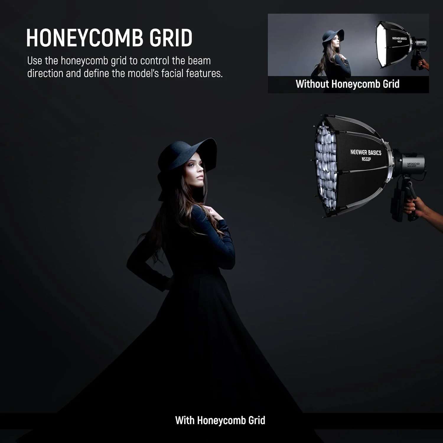 کیت سافت باکس هشت ضلعی NEEWER BASICS برای عکاسی استودیویی، ضبط ویدیو و استریمینگ، 45 سانتی متر با مانت بوئنز، دیفیوزر نور و کیف برای نورپردازی مداوم و فلاش استروب مدل NS32P کیت سافت باکس هشت ضلعی NEEWER BASICS برای عکاسی استودیویی، ضبط ویدیو و استریمینگ، 45 سانتی متر با مانت بوئنز، دیفیوزر نور و کیف برای نورپردازی مداوم و فلاش استروب مدل NS32P
