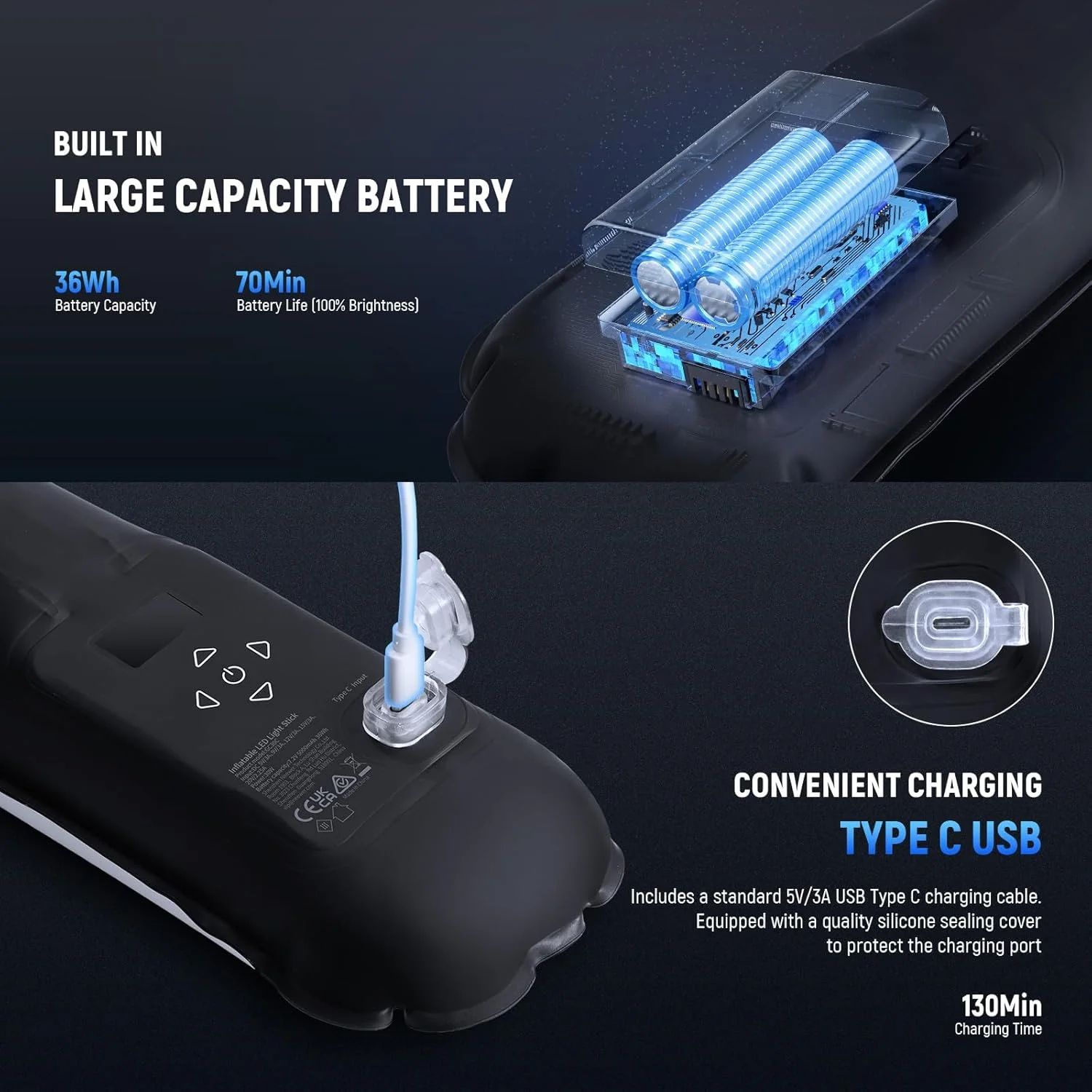 میله نور RGB دستی 30 واتی NEEWER Basics، طول 90 سانتی متر، نور ویدیویی TPU بادی قابل حمل، 3000 لوکس 2700-6500K CRI95 5000mAh Type C 45W روشن/30W خاموش برای عکاسی استودیویی و ضبط ویدیو میله نور RGB دستی 30 واتی NEEWER Basics، طول 90 سانتی متر، نور ویدیویی TPU بادی قابل حمل، 3000 لوکس 2700-6500K CRI95 5000mAh Type C 45W روشن/30W خاموش برای عکاسی استودیویی و ضبط ویدیو