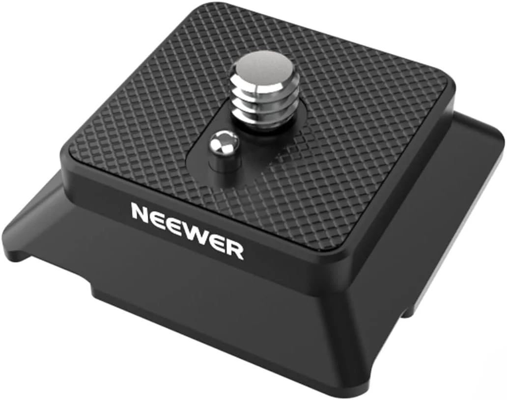 صفحه رهاسازی سریع نوع Arca نیوئر با پیچ 1/4 اینچی، آداپتور نصب سه پایه دوربین QR سازگار با گیمبال های سری DJI RS، قفس تلفن دوربین اکشن، UA078