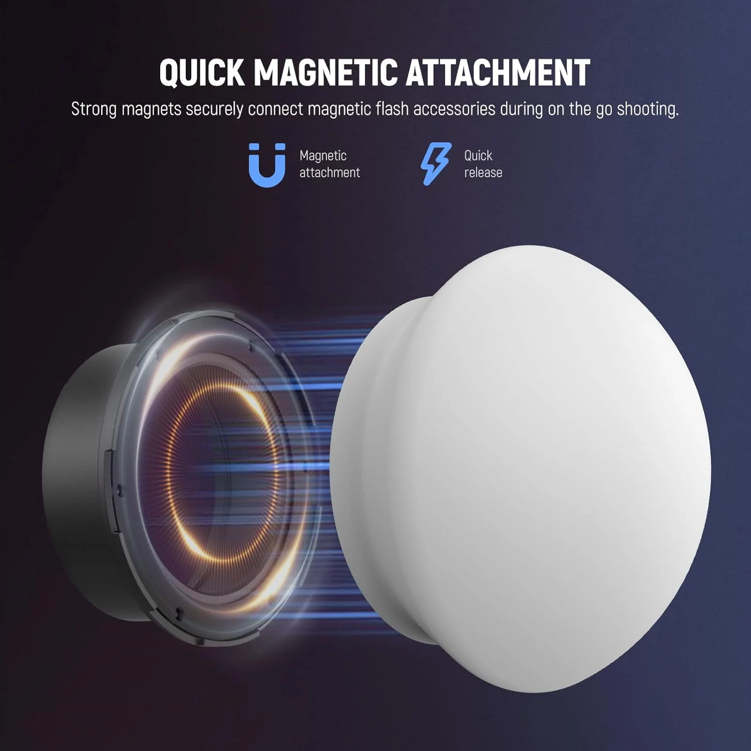 حلقه آداپتور مغناطیسی فلاش گرد NEEWER، نگهدارنده مغناطیسی سیلیکونی اتصال پخش کننده نور سازگار با فلاش های گرد سری Godox V1/V1 PRO NEEWER Z1 Z2، CRS13 حلقه آداپتور مغناطیسی فلاش گرد NEEWER، نگهدارنده مغناطیسی سیلیکونی اتصال پخش کننده نور سازگار با فلاش های گرد سری Godox V1/V1 PRO NEEWER Z1 Z2، CRS13