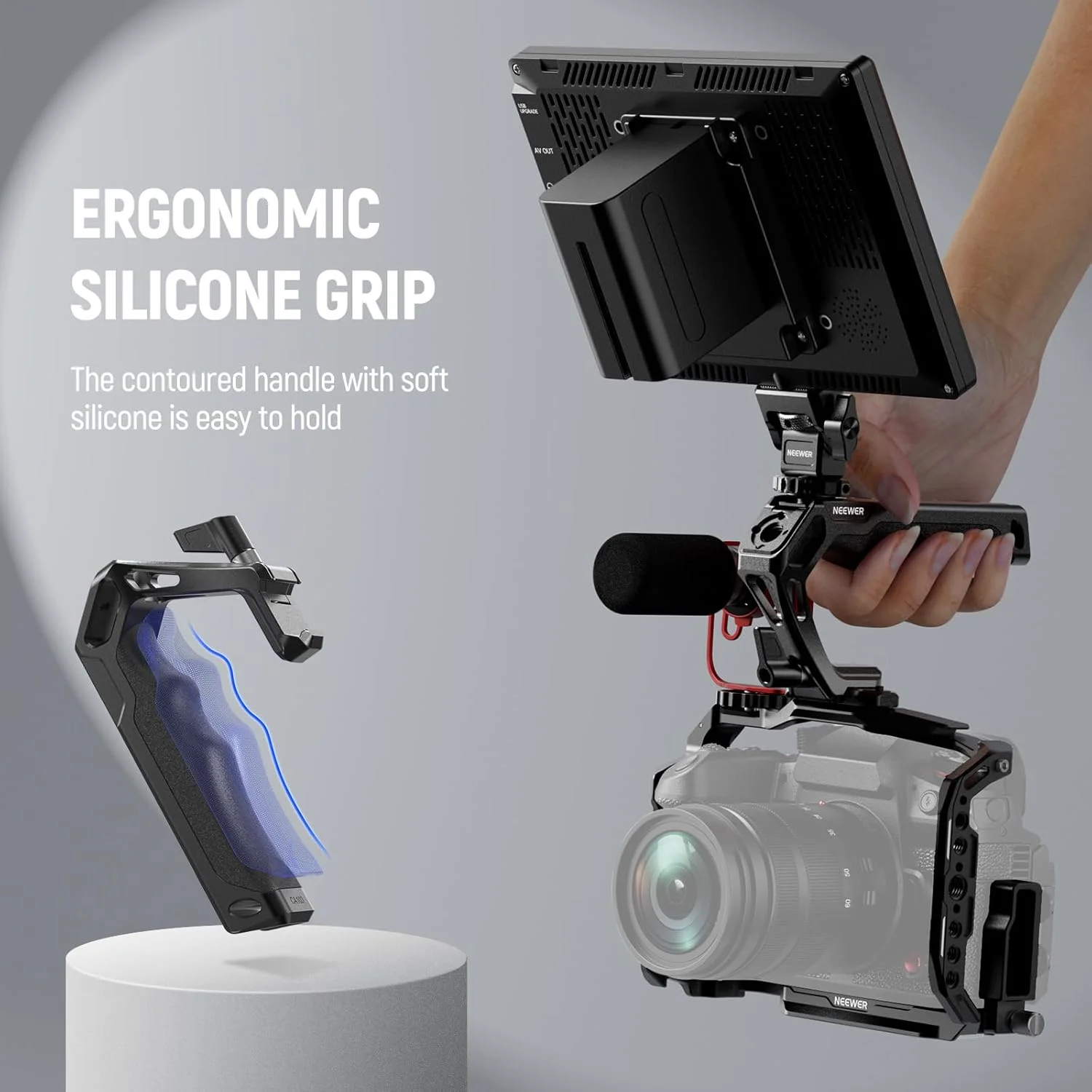 کیت دسته بالایی ناتو Neewer با گیره رهاسازی سریع ناتو، ریل مینی ناتو 48 میلیمتری، دستگیره سیلیکونی ارگونومیک، کفشکهای سرد، رزوه های 1/4 اینچی، 3/8 اینچی برای ARRI، سازگار با قفس دوربین SmallRig، CA103 کیت دسته بالایی ناتو Neewer با گیره رهاسازی سریع ناتو، ریل مینی ناتو 48 میلیمتری، دستگیره سیلیکونی ارگونومیک، کفشکهای سرد، رزوه های 1/4 اینچی، 3/8 اینچی برای ARRI، سازگار با قفس دوربین SmallRig، CA103