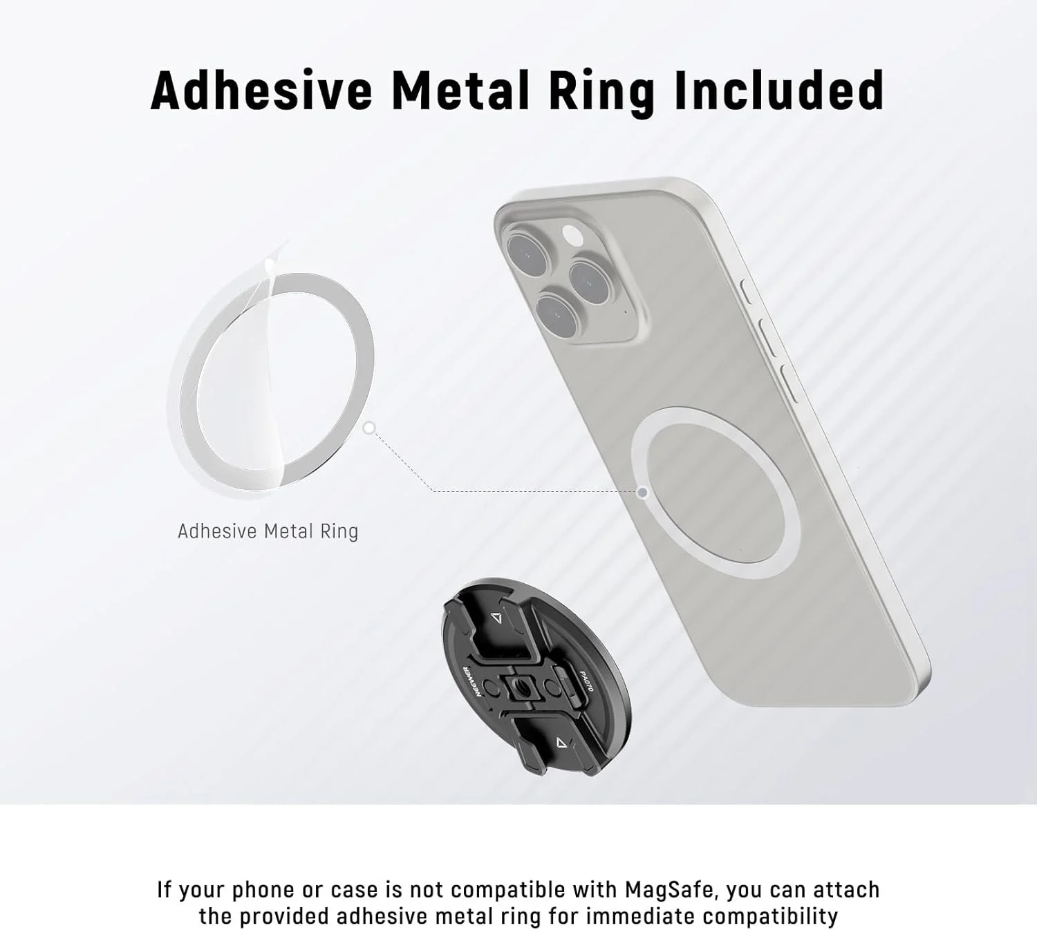 نگهدارنده مغناطیسی گوشی موبایل NEEWER با آداپتور دوربین اکشن، کفشک سرد با پین ضد افتادن، رزوه 1/4 اینچی سازگار با سری MagSafe iPhone 16 15 14 13 12، آداپتور اتصال سریع DJI، PA070 نگهدارنده مغناطیسی گوشی موبایل NEEWER با آداپتور دوربین اکشن، کفشک سرد با پین ضد افتادن، رزوه 1/4 اینچی سازگار با سری MagSafe iPhone 16 15 14 13 12، آداپتور اتصال سریع DJI، PA070