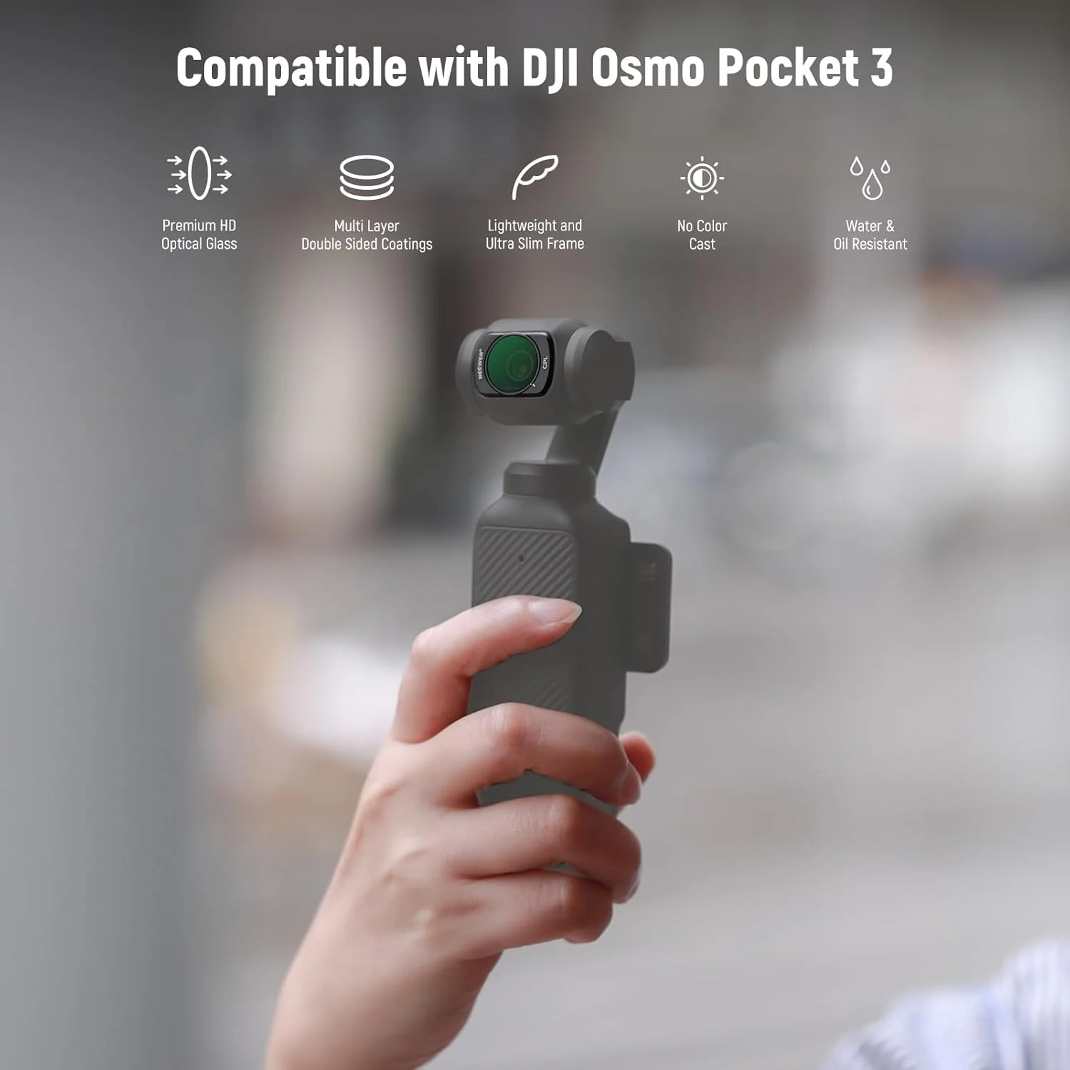 مجموعه فیلترهای ND مغناطیسی نیوئر سازگار با لوازم جانبی DJI Osmo Pocket 3 Creator Combo، بسته 6 عددی فیلتر لنز ND16 ND32 ND64 ND256 CPL UV + 2 عدد دستمال تمیز کننده مجموعه فیلترهای ND مغناطیسی نیوئر سازگار با لوازم جانبی DJI Osmo Pocket 3 Creator Combo، بسته 6 عددی فیلتر لنز ND16 ND32 ND64 ND256 CPL UV + 2 عدد دستمال تمیز کننده