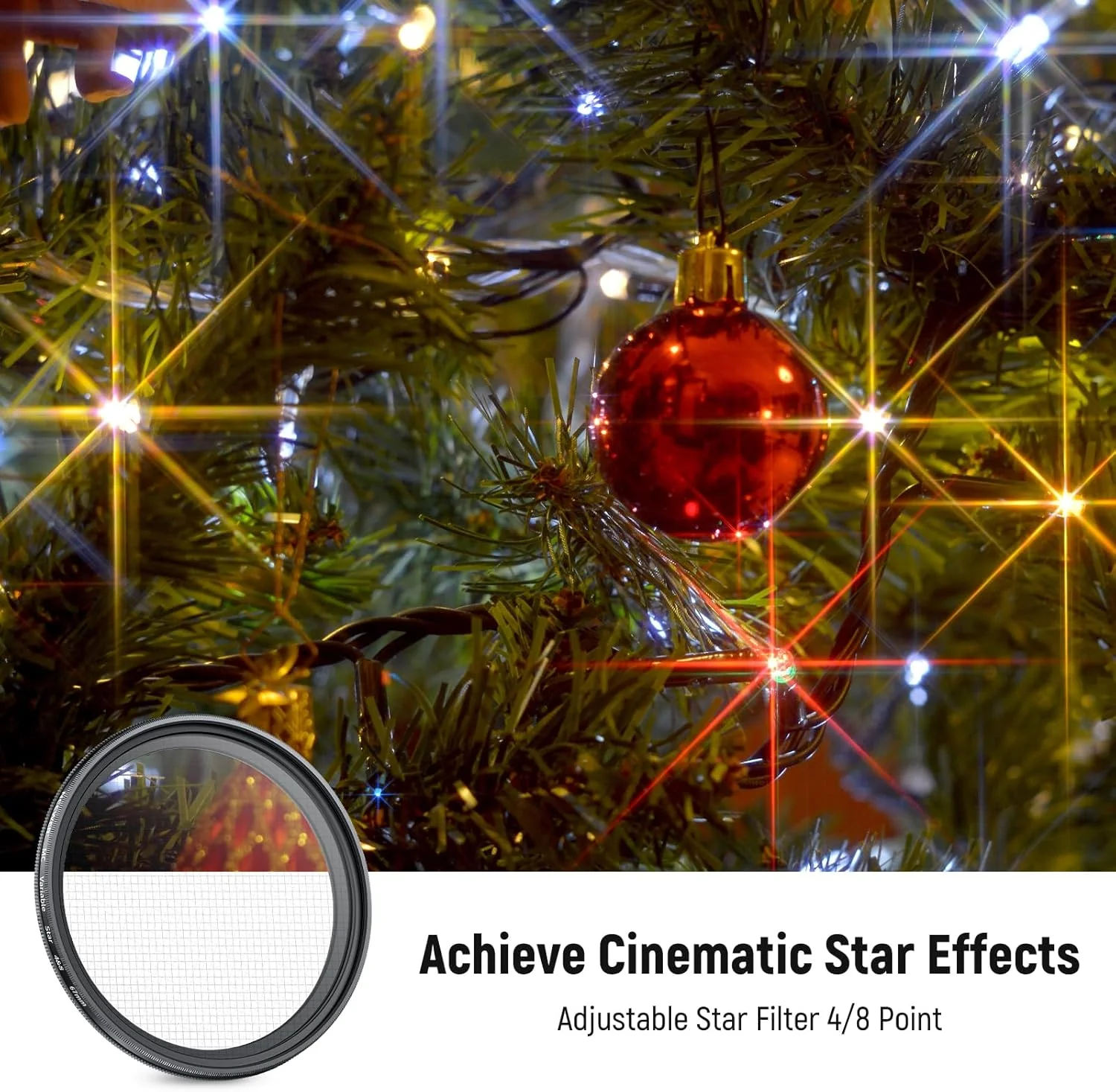 فیلتر ستاره ای قابل تنظیم NEEWER 67mm با 4/8 نقطه، فیلتر لنز دوربین چندلایه چرخان با صفحه متقاطع، قاب فلزی باریک و 3 عدد دستمال تمیز کننده برای عکاسی شب، جواهرات و معماری فیلتر ستاره ای قابل تنظیم NEEWER 67mm با 4/8 نقطه، فیلتر لنز دوربین چندلایه چرخان با صفحه متقاطع، قاب فلزی باریک و 3 عدد دستمال تمیز کننده برای عکاسی شب، جواهرات و معماری