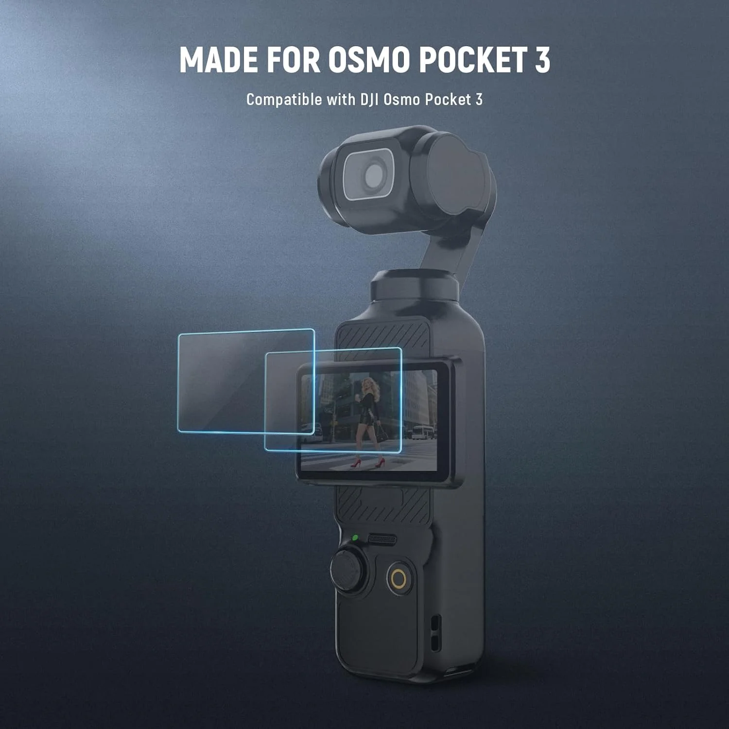 مجموعه محافظ صفحه نمایش نیور پاکت 3 (2 عددی) سازگار با لوازم جانبی DJI Osmo Pocket 3 Creator Combo، فیلم محافظ صفحه لمسی شیشه ای حرارت دیده ضد خش 9H HD، CA141 مجموعه محافظ صفحه نمایش نیور پاکت 3 (2 عددی) سازگار با لوازم جانبی DJI Osmo Pocket 3 Creator Combo، فیلم محافظ صفحه لمسی شیشه ای حرارت دیده ضد خش 9H HD، CA141