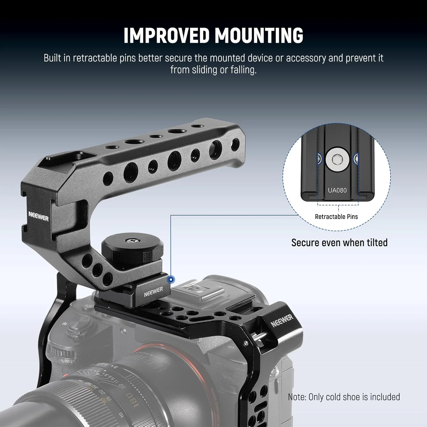 مجموعه آداپتور پایه کفشک سرد NEEWER (2 عدد)، پیچ 1/4 اینچی، پینهای ضد لغزش فنری برای ARRI، سازگار با فرستنده میکروفون DJI، فلاش، مانت مانیتور، چراغ پنل LED، بازوی جادویی، سه پایه، UA080 مجموعه آداپتور پایه کفشک سرد NEEWER (2 عدد)، پیچ 1/4 اینچی، پینهای ضد لغزش فنری برای ARRI، سازگار با فرستنده میکروفون DJI، فلاش، مانت مانیتور، چراغ پنل LED، بازوی جادویی، سه پایه، UA080