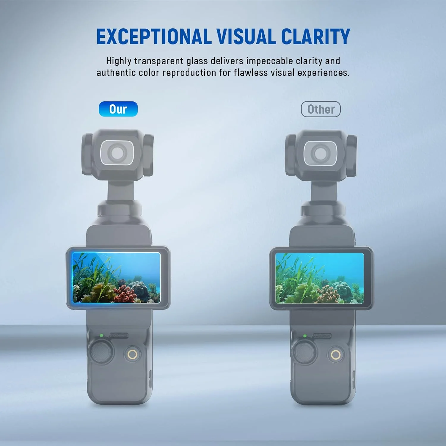 مجموعه محافظ صفحه نمایش نیور پاکت 3 (2 عددی) سازگار با لوازم جانبی DJI Osmo Pocket 3 Creator Combo، فیلم محافظ صفحه لمسی شیشه ای حرارت دیده ضد خش 9H HD، CA141 مجموعه محافظ صفحه نمایش نیور پاکت 3 (2 عددی) سازگار با لوازم جانبی DJI Osmo Pocket 3 Creator Combo، فیلم محافظ صفحه لمسی شیشه ای حرارت دیده ضد خش 9H HD، CA141