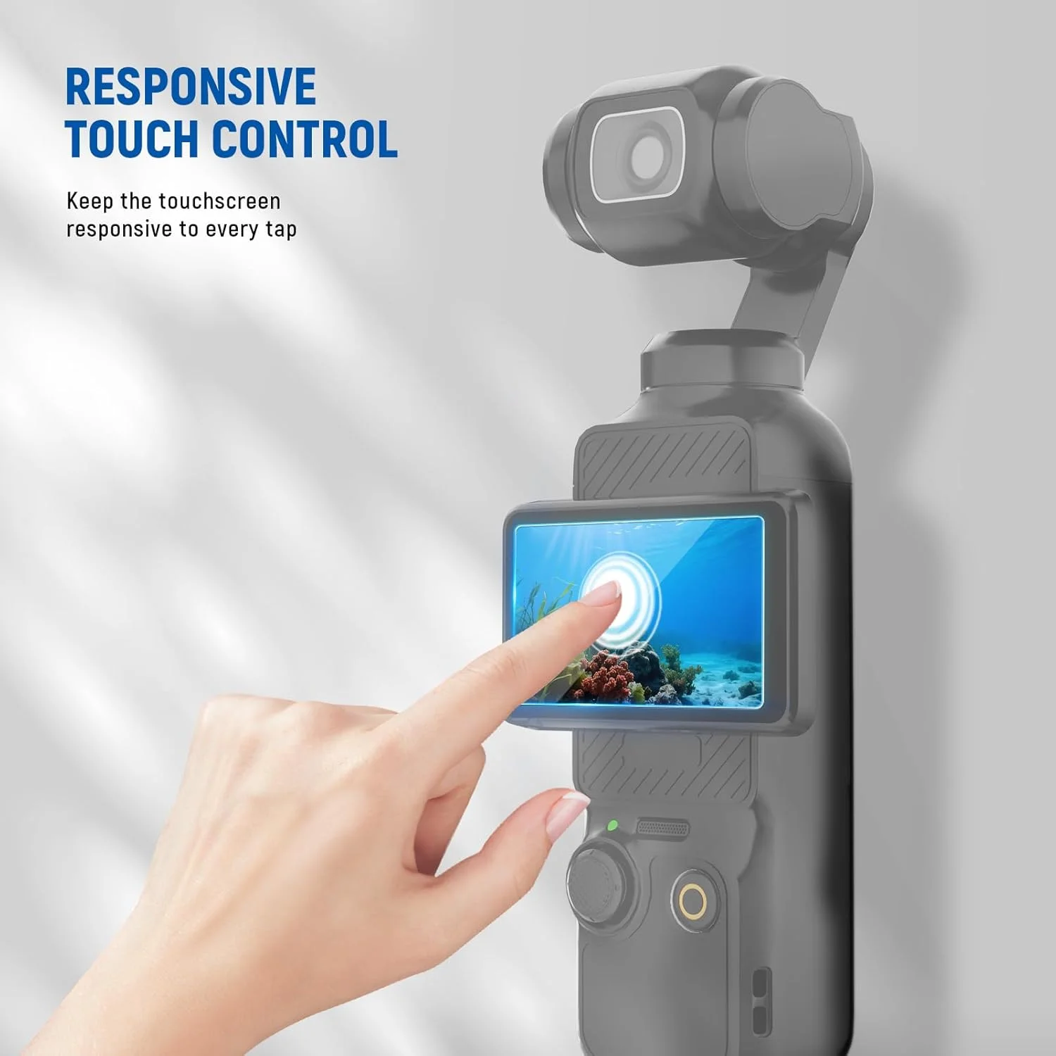 مجموعه محافظ صفحه نمایش نیور پاکت 3 (2 عددی) سازگار با لوازم جانبی DJI Osmo Pocket 3 Creator Combo، فیلم محافظ صفحه لمسی شیشه ای حرارت دیده ضد خش 9H HD، CA141 مجموعه محافظ صفحه نمایش نیور پاکت 3 (2 عددی) سازگار با لوازم جانبی DJI Osmo Pocket 3 Creator Combo، فیلم محافظ صفحه لمسی شیشه ای حرارت دیده ضد خش 9H HD، CA141