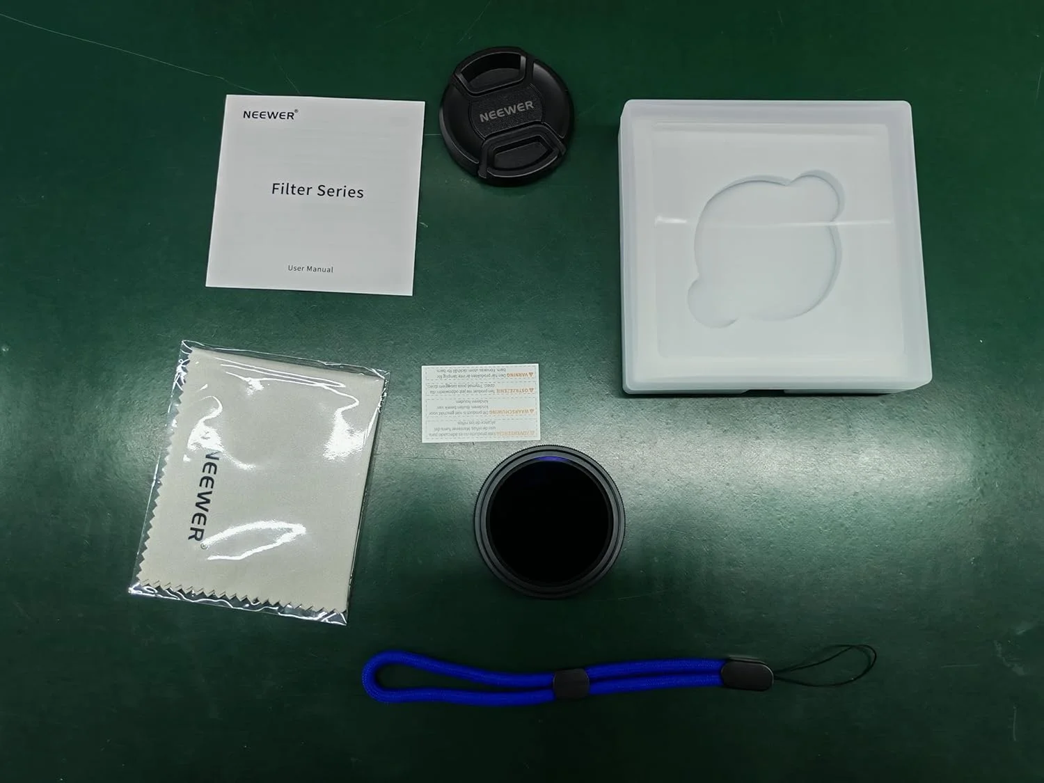 فیلتر ND متغیر 52 میلی‌متری NEEWER به همراه درپوش لنز و دستمال تمیز کننده، ND2-32 (1-5 استاپ)، تنظیم دقیق چگالی خنثی، شیشه اپتیکال چند لایه، لوازم جانبی عکاسی دوربین