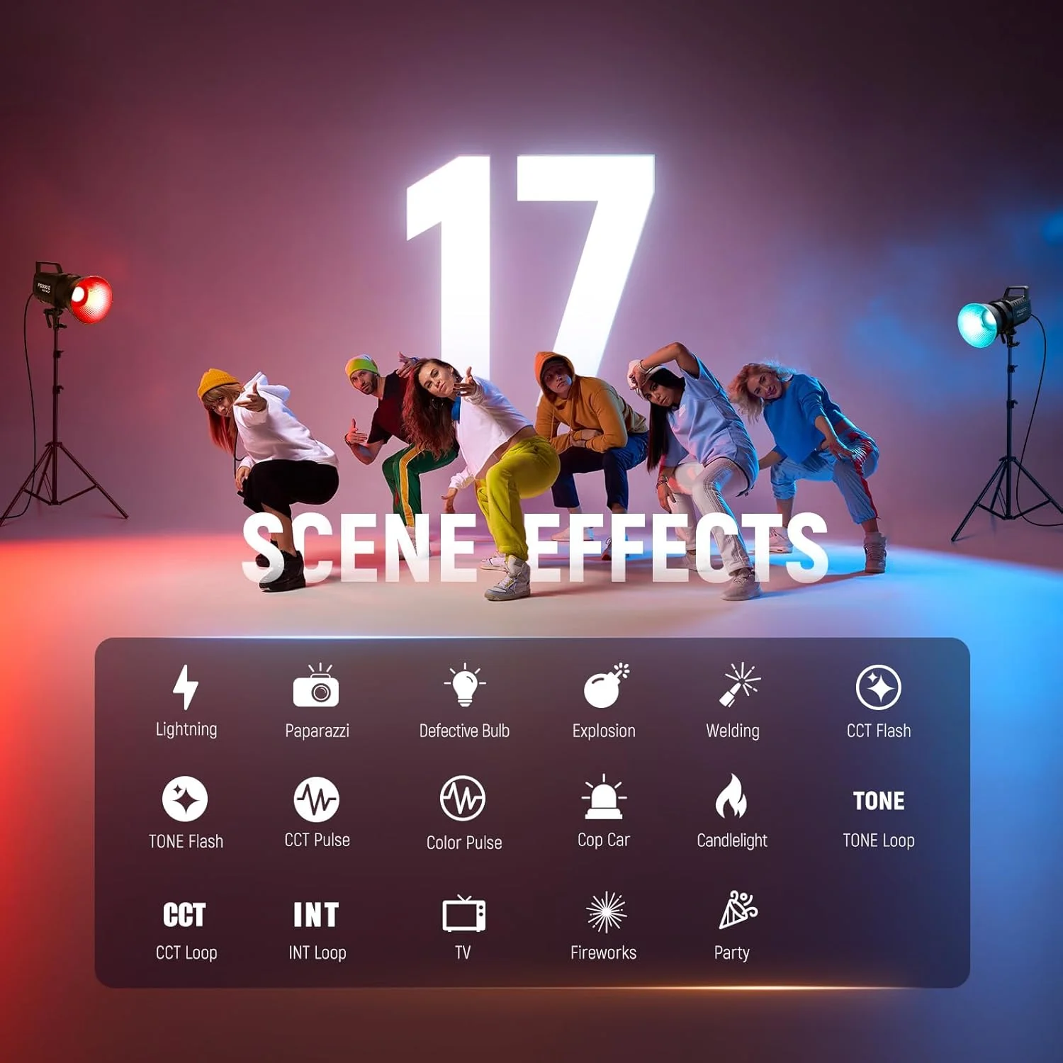 نور ویدئویی ال ای دی RGB نیور 300 وات با کنترل APP/2.4G، دارای 17 افکت، 2500-7500K، روشنایی 36000lux/1m COB، خروجی مداوم CRI95+/TLCI97+، 4 منحنی دیمینگ، مانت بوئنز برای استودیو عکس، FS300C نور ویدئویی ال ای دی RGB نیور 300 وات با کنترل APP/2.4G، دارای 17 افکت، 2500-7500K، روشنایی 36000lux/1m COB، خروجی مداوم CRI95+/TLCI97+، 4 منحنی دیمینگ، مانت بوئنز برای استودیو عکس، FS300C