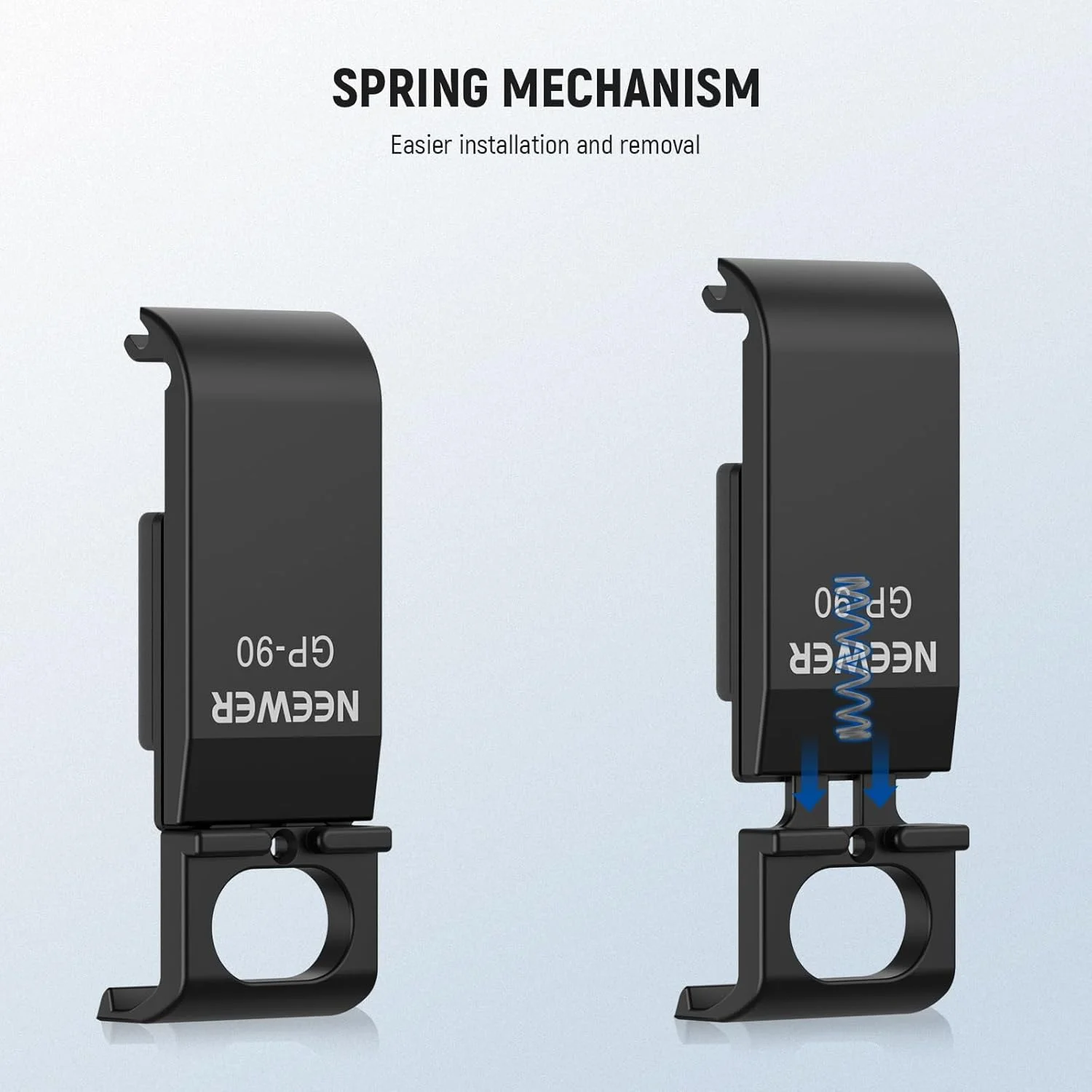 درب جانبی باتری دوربین اکشن NEEWER سازگار با GoPro Hero 13 12 11 10 9 Black، جایگزین درب محفظه باتری ضد گرد و غبار با درگاه شارژ USB C مدل GP-90 درب جانبی باتری دوربین اکشن NEEWER سازگار با GoPro Hero 13 12 11 10 9 Black، جایگزین درب محفظه باتری ضد گرد و غبار با درگاه شارژ USB C مدل GP-90