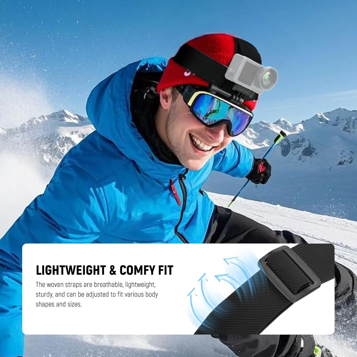 مجموعه لوازم جانبی نیوور سازگار با دوربین های اکشن GoPro Hero Insta360 DJI AKASO، شامل بند سر با قابلیت تعویض سریع، بند سینه، گیره کلاه کوله پشتی و بند مچی 360 درجه مدل GP-75 مجموعه لوازم جانبی نیوور سازگار با دوربین های اکشن GoPro Hero Insta360 DJI AKASO، شامل بند سر با قابلیت تعویض سریع، بند سینه، گیره کلاه کوله پشتی و بند مچی 360 درجه مدل GP-75