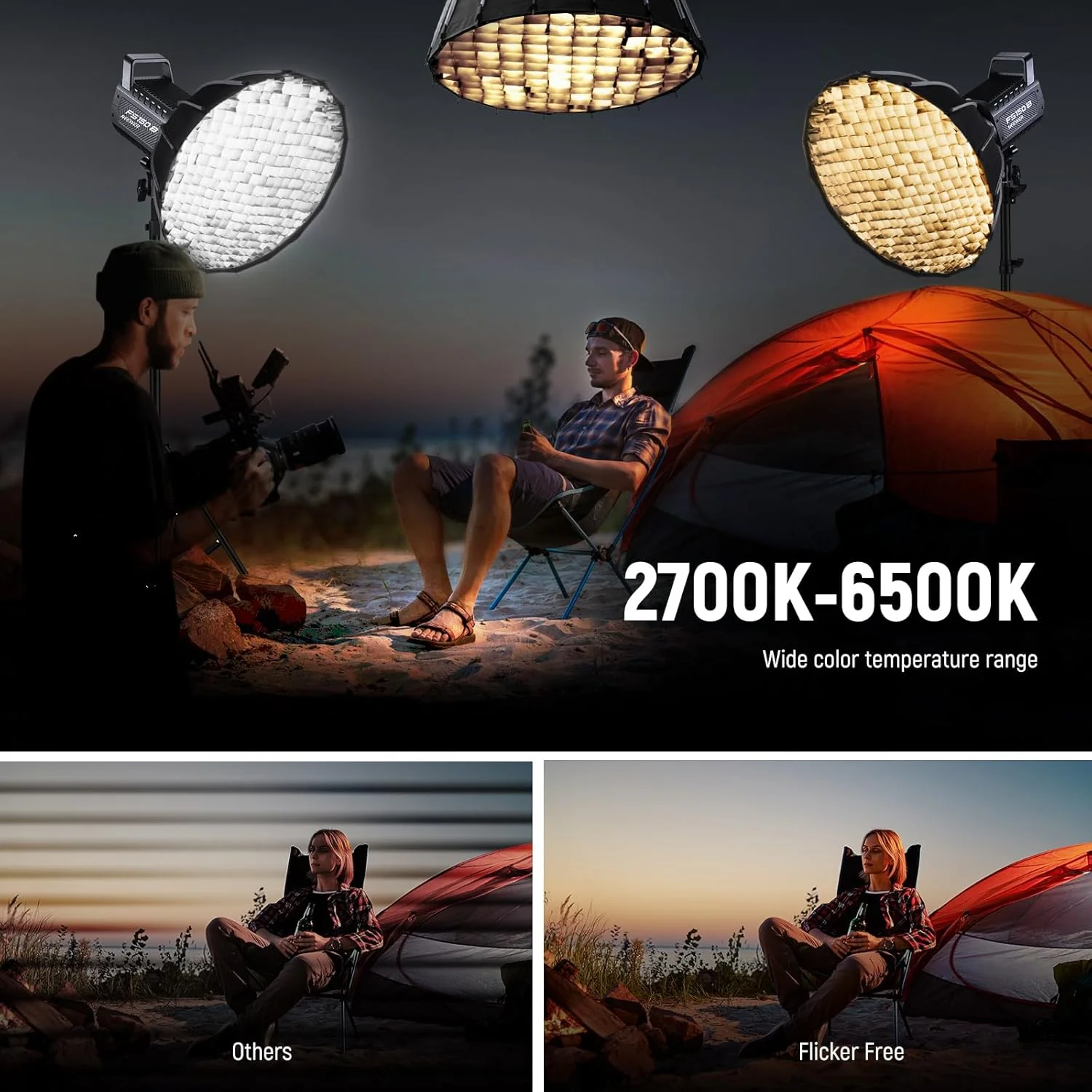 نور ویدئویی استودیویی ال ای دی NEEWER FS150B با کنترل 2.4G/APP، نورپردازی خروجی مداوم 130 واتی دو رنگ COB با پارچه تمیز کننده برای ضبط ویدئو عکاسی 4 منحنی دیمینگ/2700K-6500K/CRI97+/مانت بوئنز نور ویدئویی استودیویی ال ای دی NEEWER FS150B با کنترل 2.4G/APP، نورپردازی خروجی مداوم 130 واتی دو رنگ COB با پارچه تمیز کننده برای ضبط ویدئو عکاسی 4 منحنی دیمینگ/2700K-6500K/CRI97+/مانت بوئنز