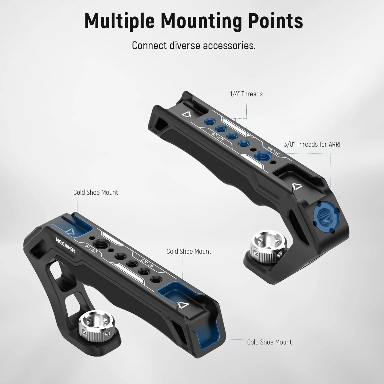 دستگیره بالایی دوربین NEEWER با پیچ 3/8 اینچی، دستگیره سیلیکونی راحت با رزوه 1/4 اینچی و 3/8 اینچی، کفشک سرد، پارچه تمیز کننده سازگار با دستگیره های SmallRig، قفس دوربین، تجهیزات ویدیویی، CA007 دستگیره بالایی دوربین NEEWER با پیچ 3/8 اینچی، دستگیره سیلیکونی راحت با رزوه 1/4 اینچی و 3/8 اینچی، کفشک سرد، پارچه تمیز کننده سازگار با دستگیره های SmallRig، قفس دوربین، تجهیزات ویدیویی، CA007