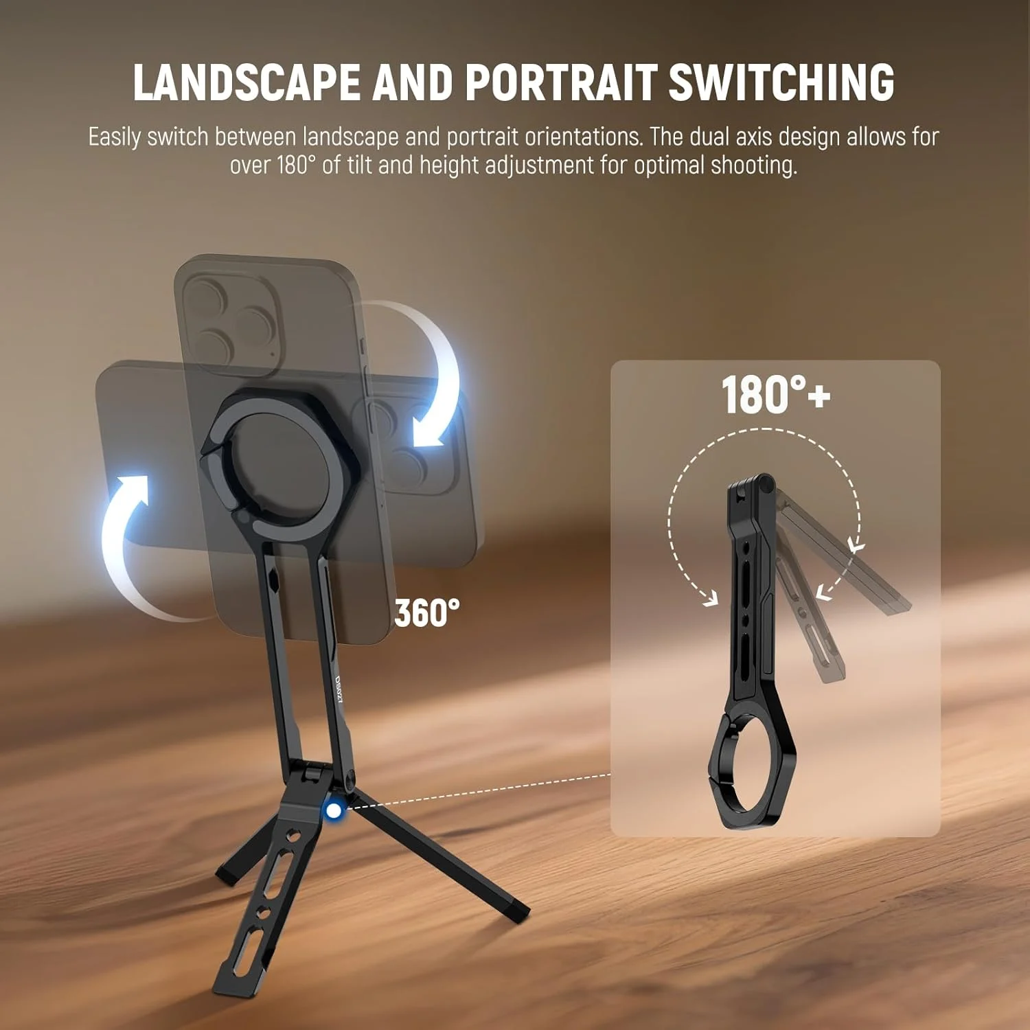 پایه نگهدارنده مغناطیسی گوشی موبایل نیوور، پایه رومیزی فلزی سبک و قابل حمل، سه پایه کوچک و دسته سلفی گیر با طراحی کارابین، اتصال سریع، سازگار با آیفون برای ضبط ویدیو، مدل DS027 پایه نگهدارنده مغناطیسی گوشی موبایل نیوور، پایه رومیزی فلزی سبک و قابل حمل، سه پایه کوچک و دسته سلفی گیر با طراحی کارابین، اتصال سریع، سازگار با آیفون برای ضبط ویدیو، مدل DS027